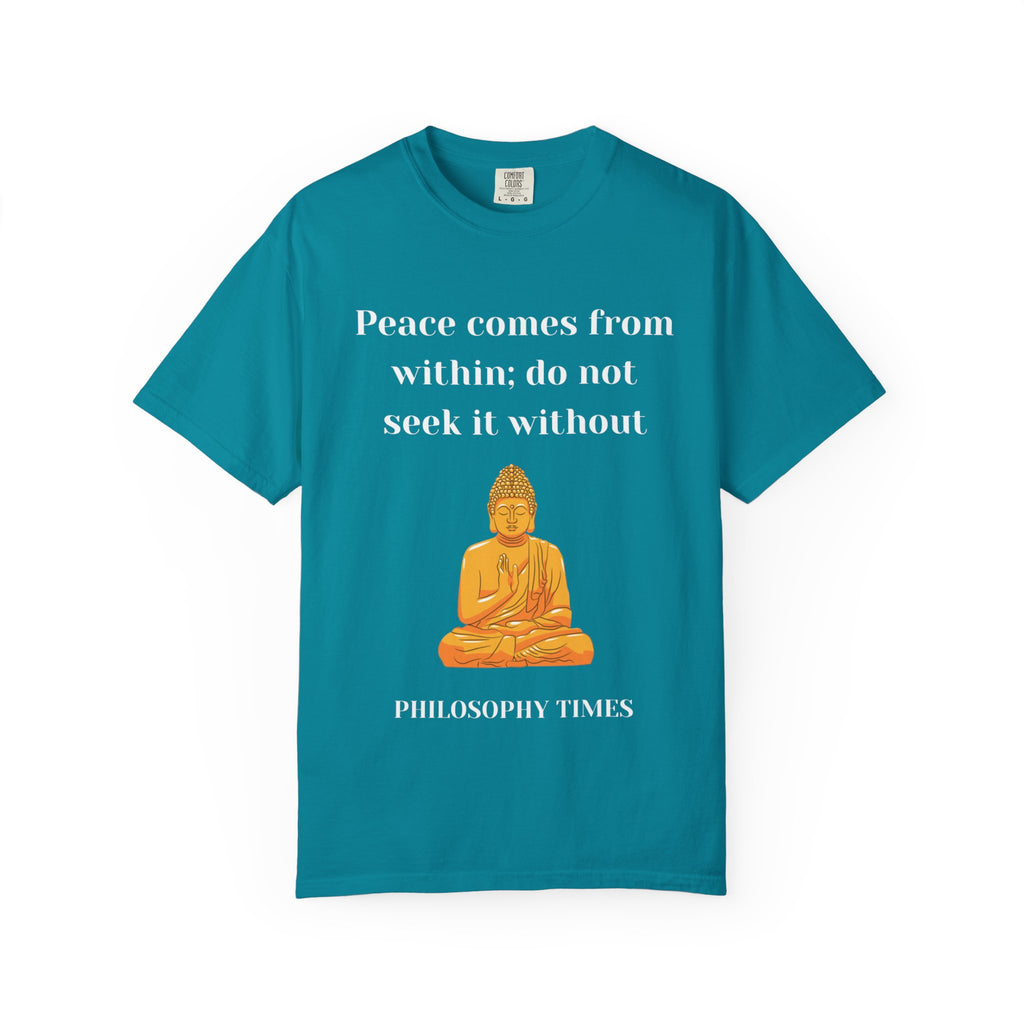 'Peace Comes From Within' Tee – Buddha Wisdom Quote Shirt