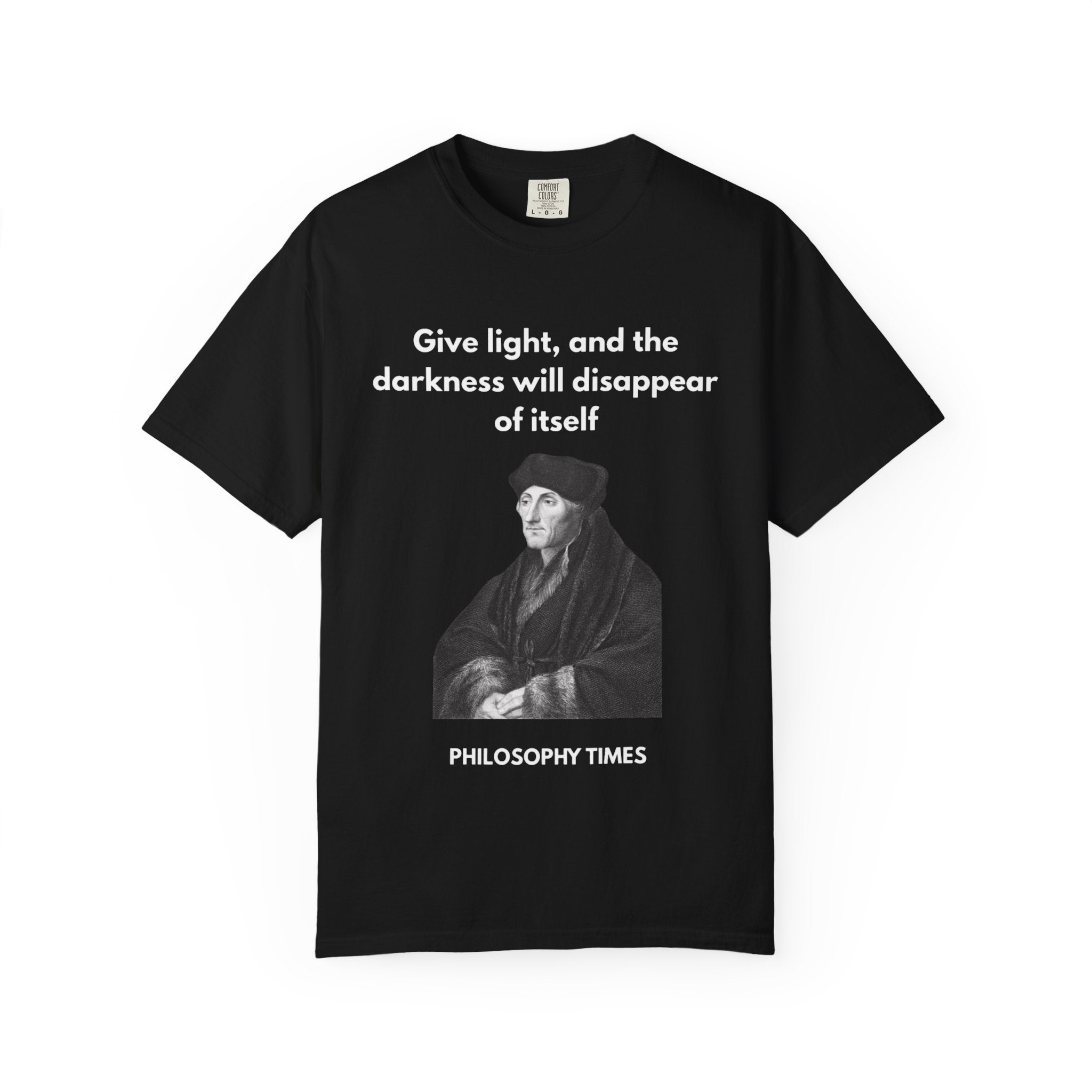 Desiderius Erasmus 'Give Light' Hoodie – Motivational Philosophy Apparel