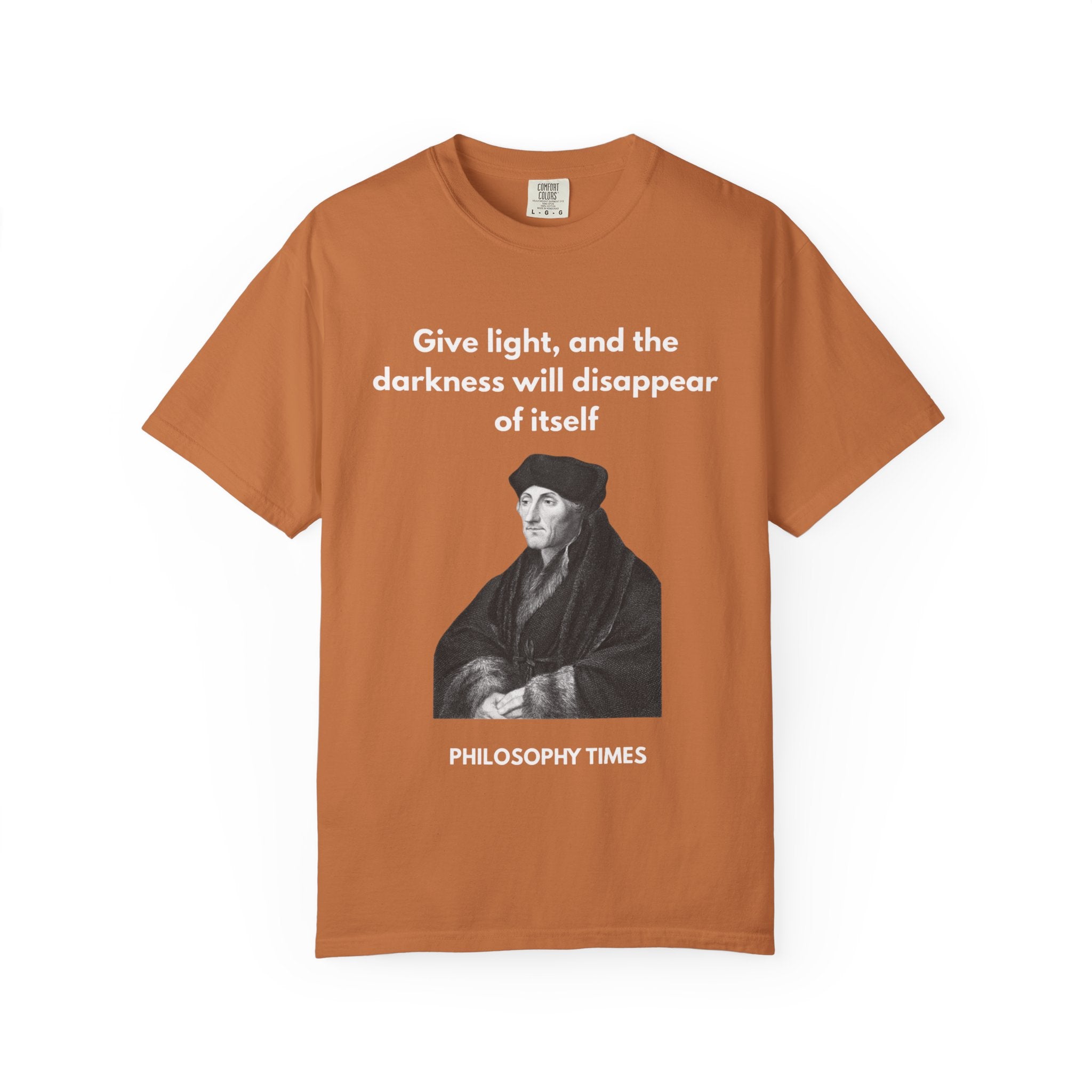 Desiderius Erasmus 'Give Light' Hoodie – Motivational Philosophy Apparel