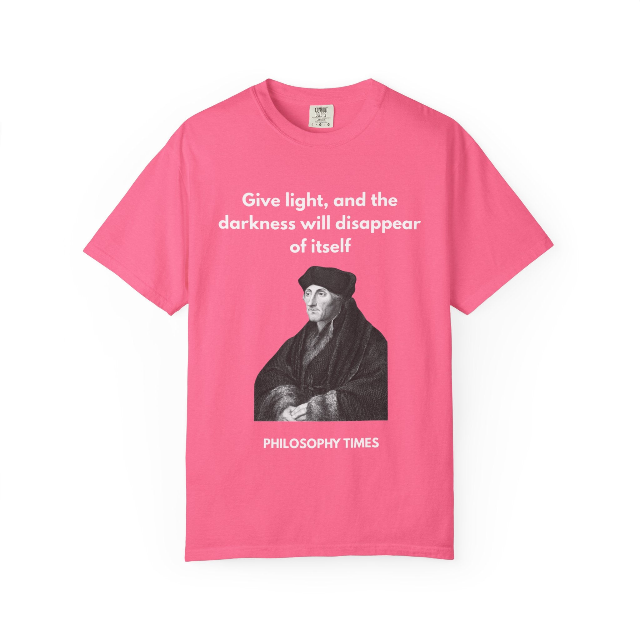 Desiderius Erasmus 'Give Light' Hoodie – Motivational Philosophy Apparel