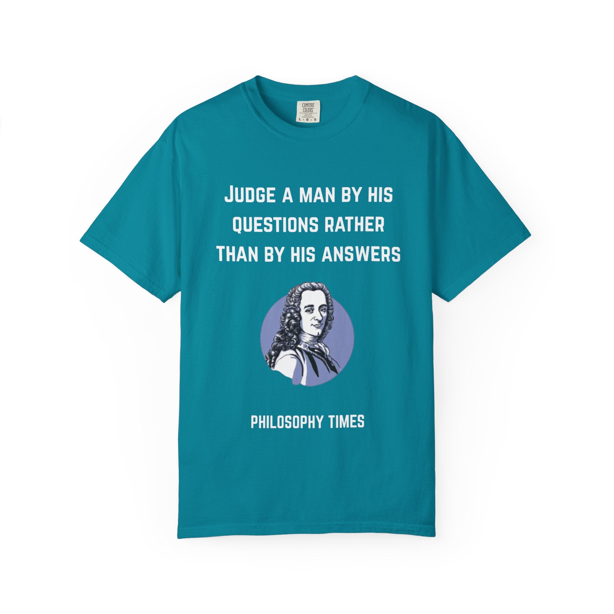 Voltaire “Judge a Man” Quote T-Shirt – Inspirational Philosophy Tee