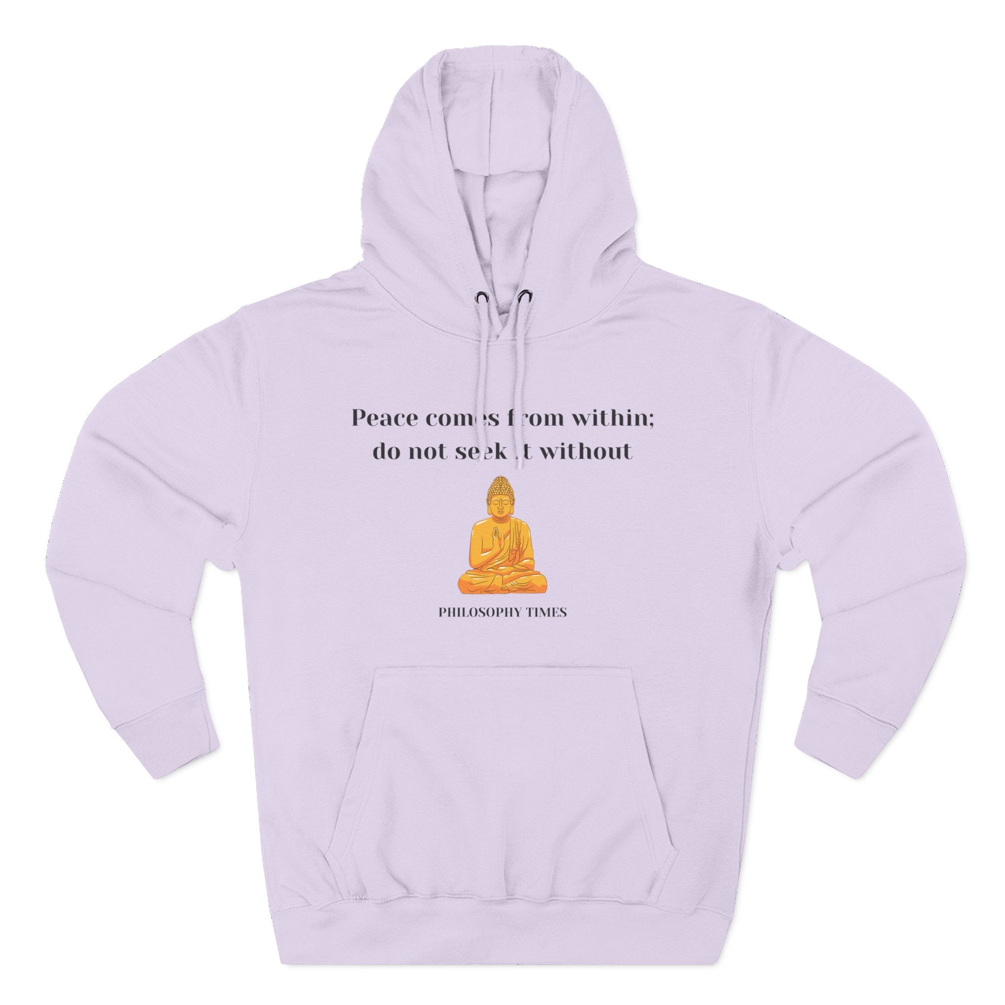 Buddha “Peace Comes From Within” Quote Hoodie – Mindful Apparel