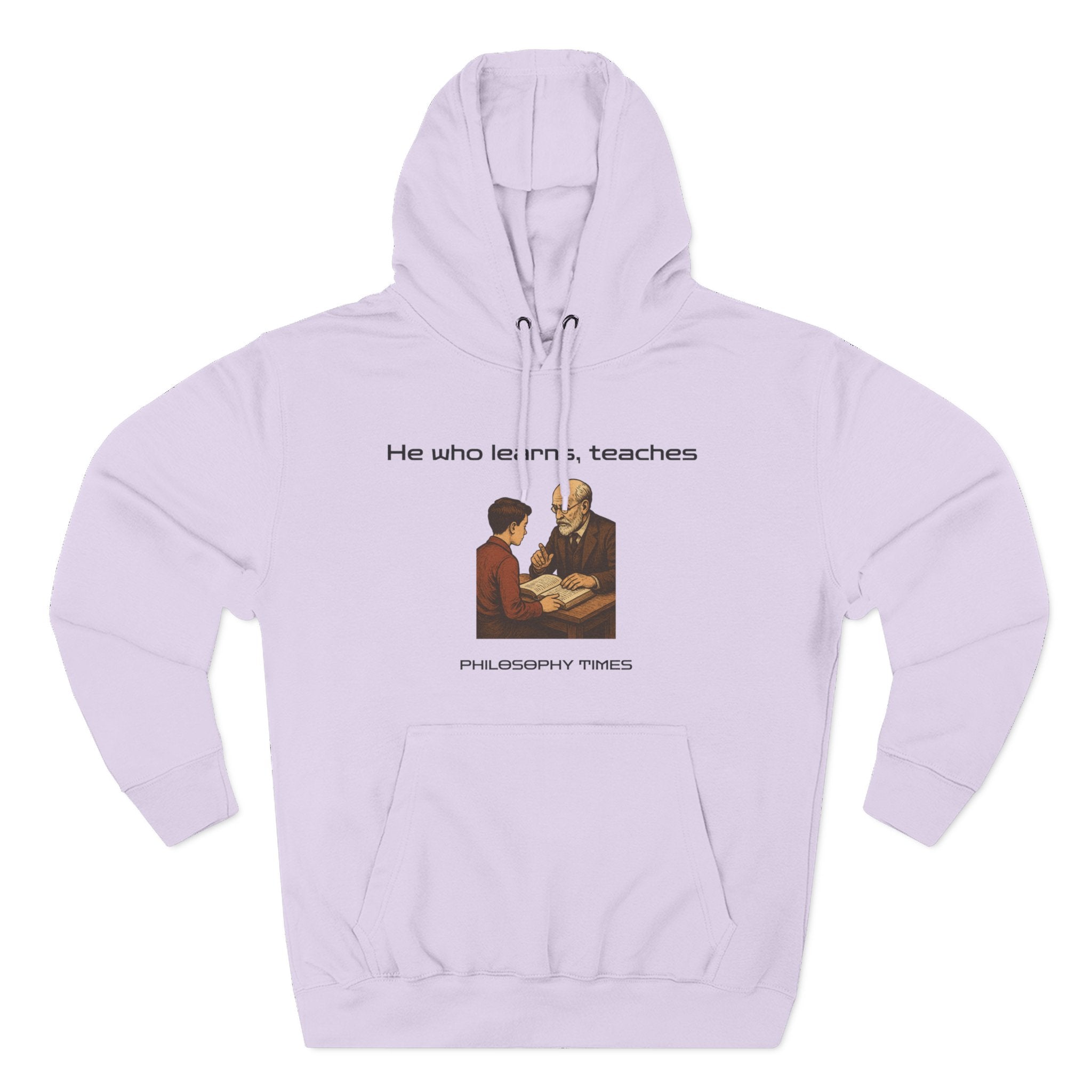 "He Who Learns, Teaches" Quote Apparel - African Proverb Hoodie
