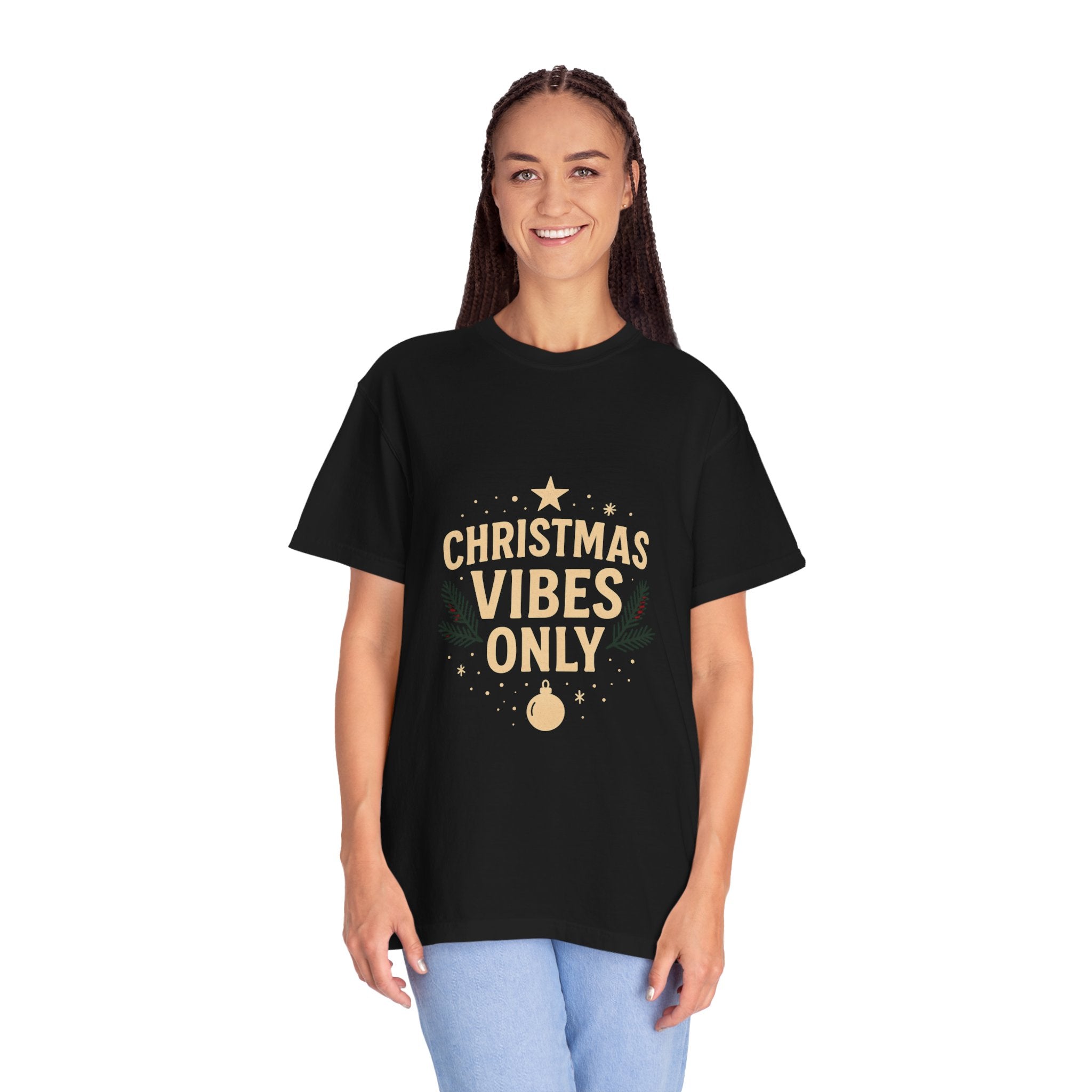 Christmas T Shirt – "Christmas Vibes Only" Retro Holiday Tee