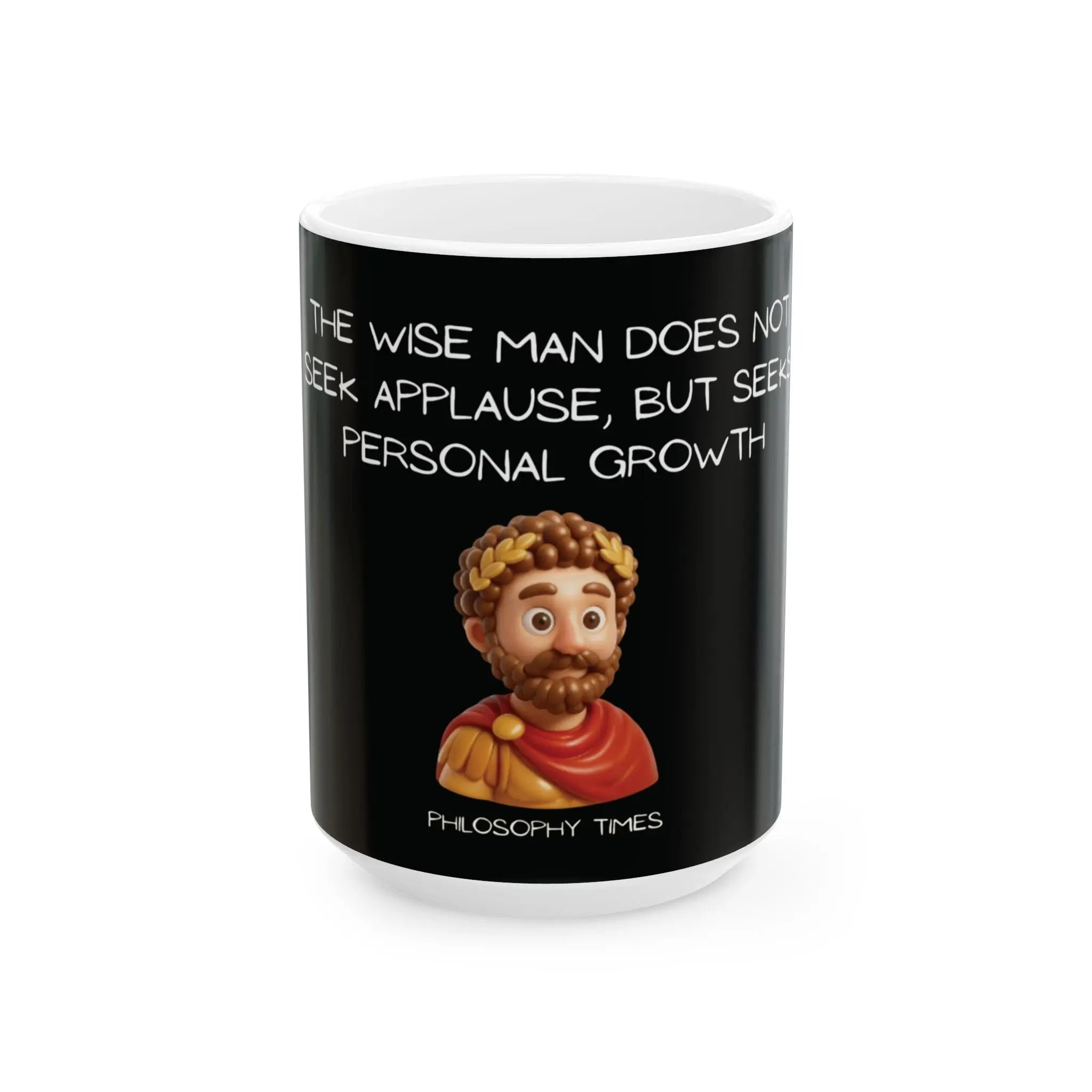 Black Marcus Aurelius Mug Printify