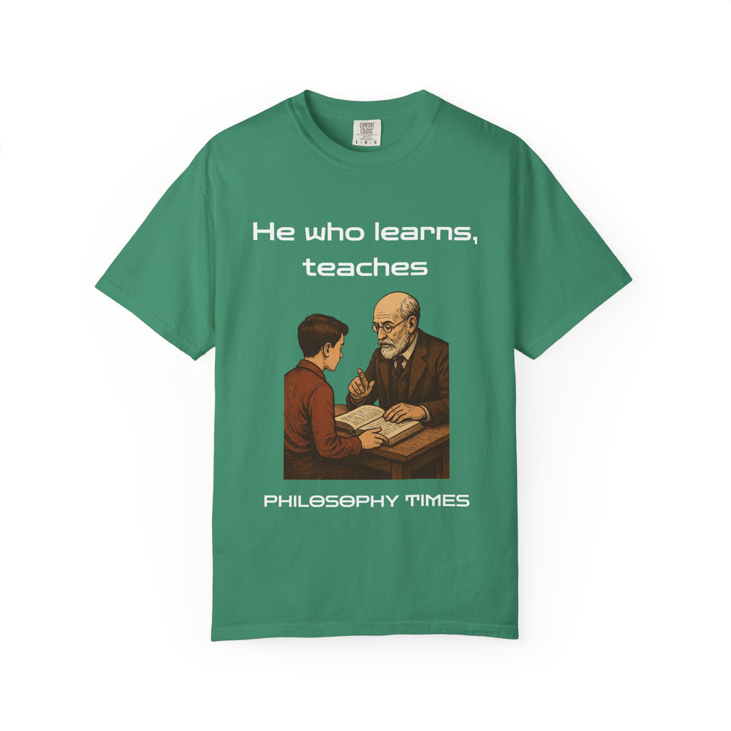 "He Who Learns, Teaches" Shirt – African Proverb Quote Tee
