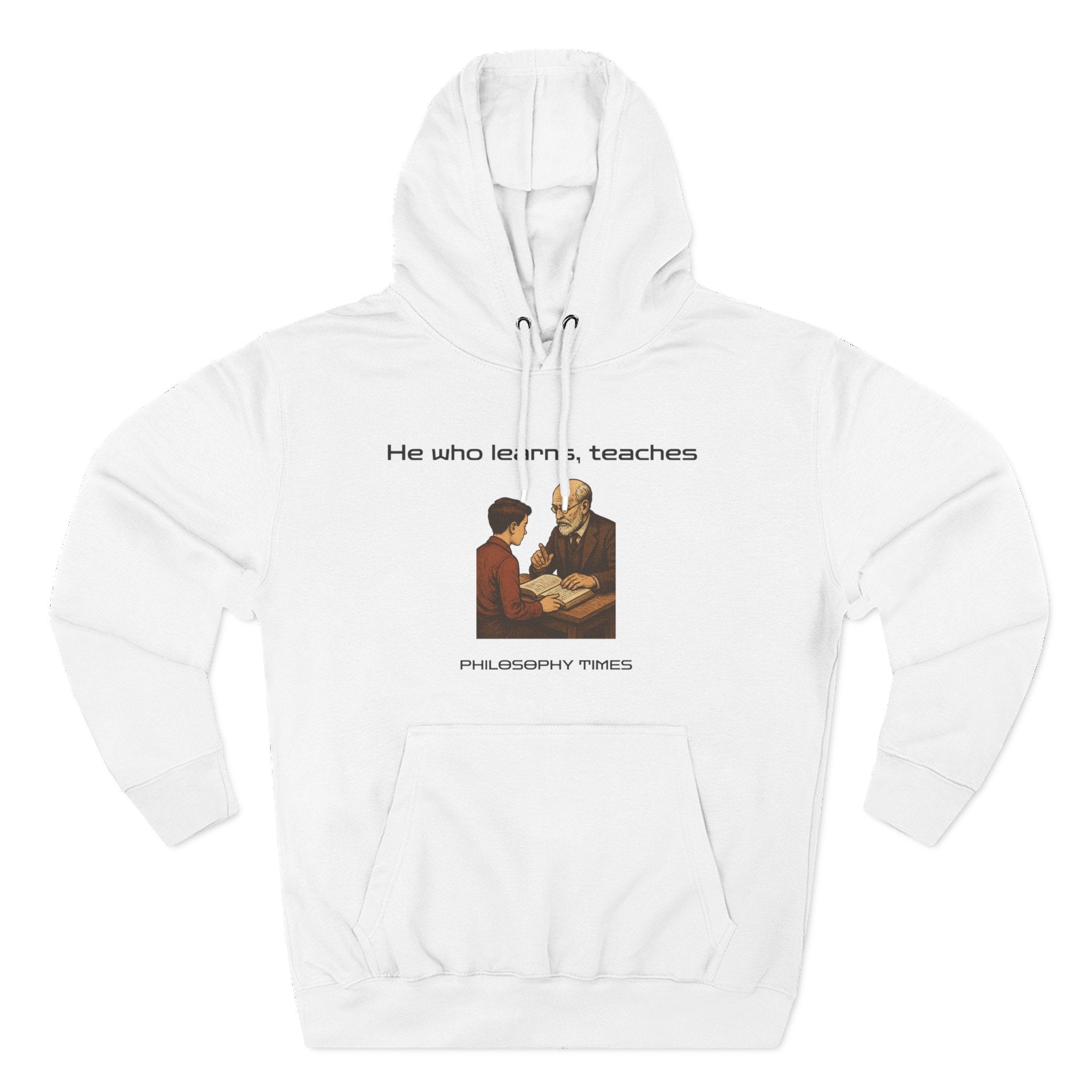 "He Who Learns, Teaches" Quote Apparel - African Proverb Hoodie
