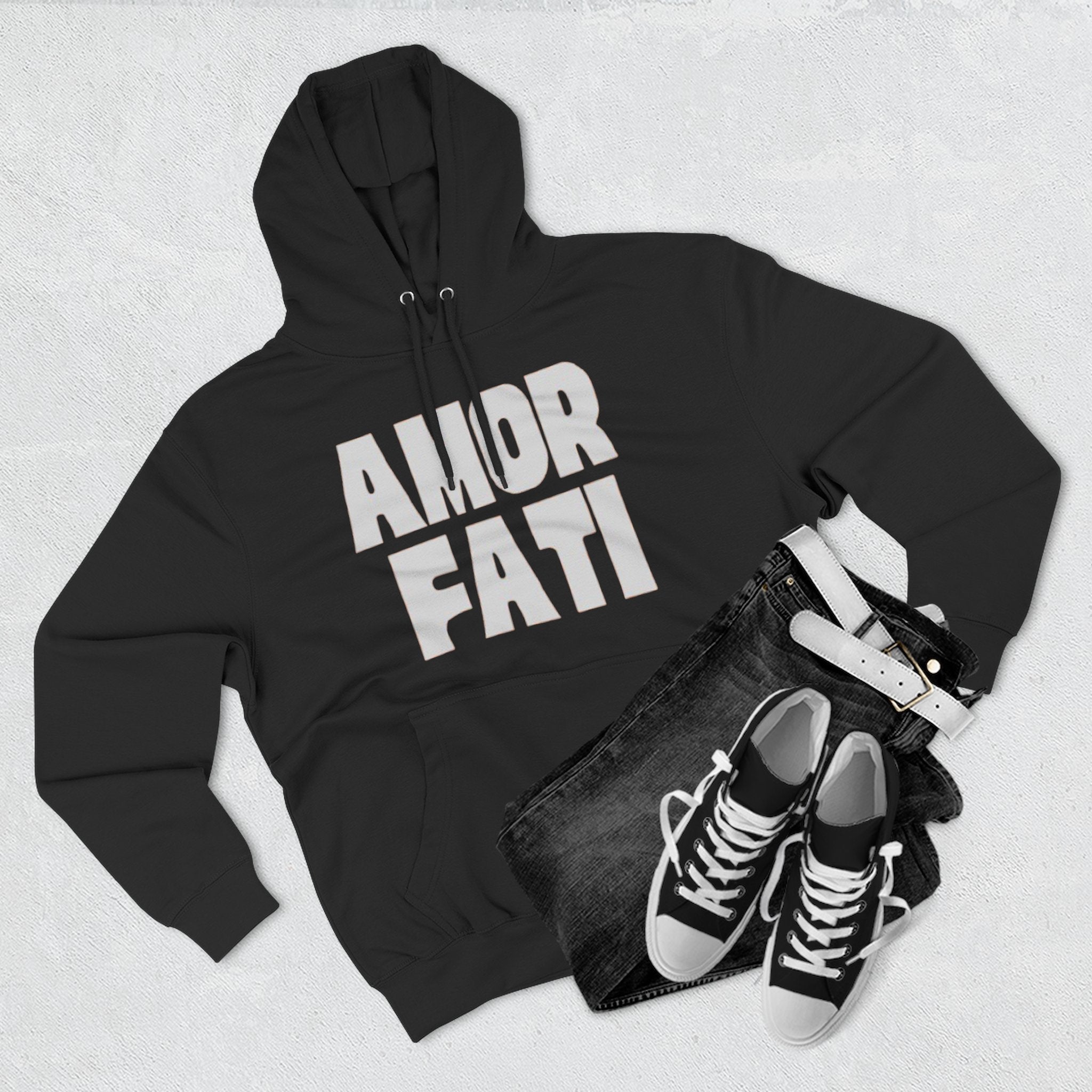 Amor Fati Philosophy Hoodie — 'Gift' vivbyen Three-Panel Fleece Hoodie