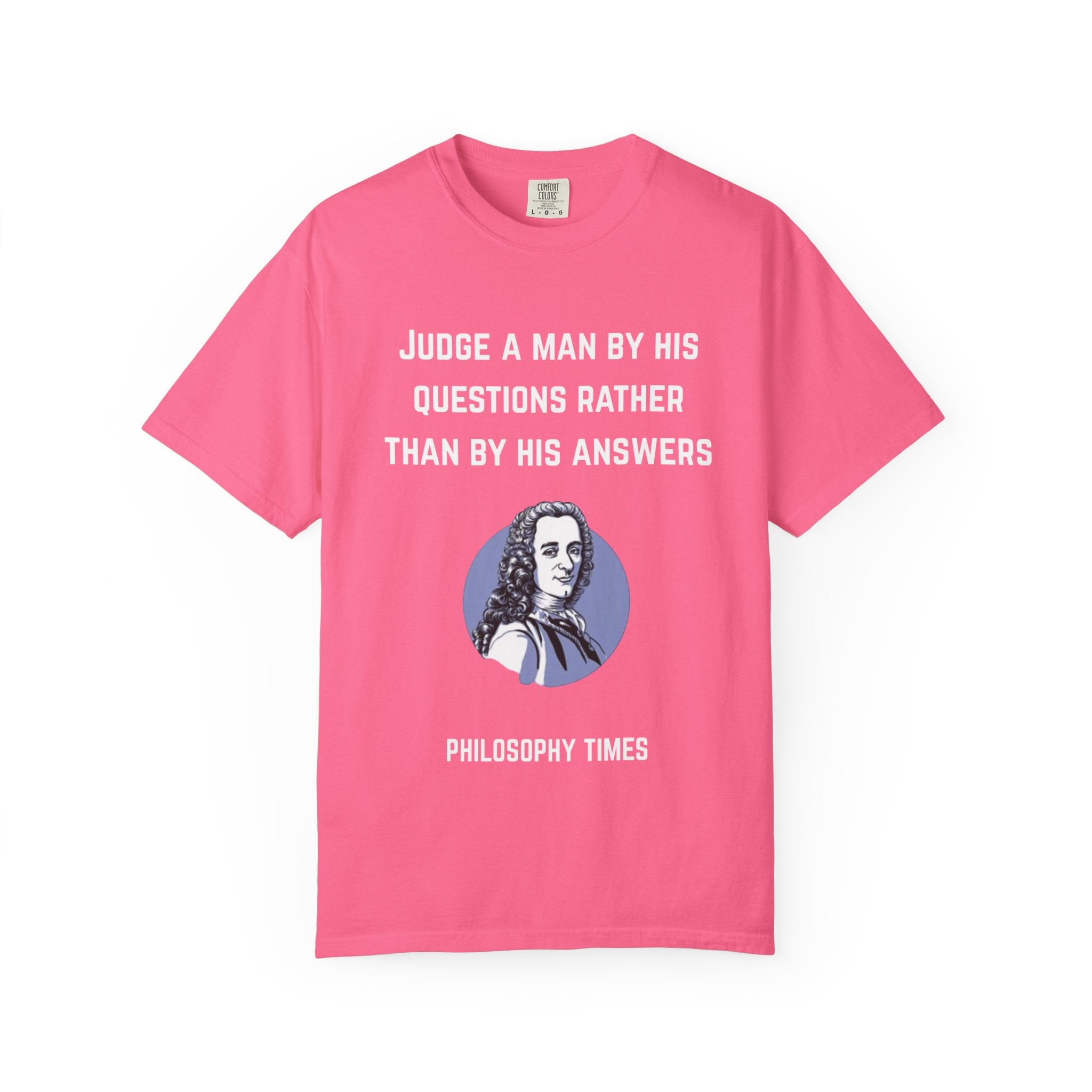 Voltaire “Judge a Man” Quote T-Shirt – Inspirational Philosophy Tee