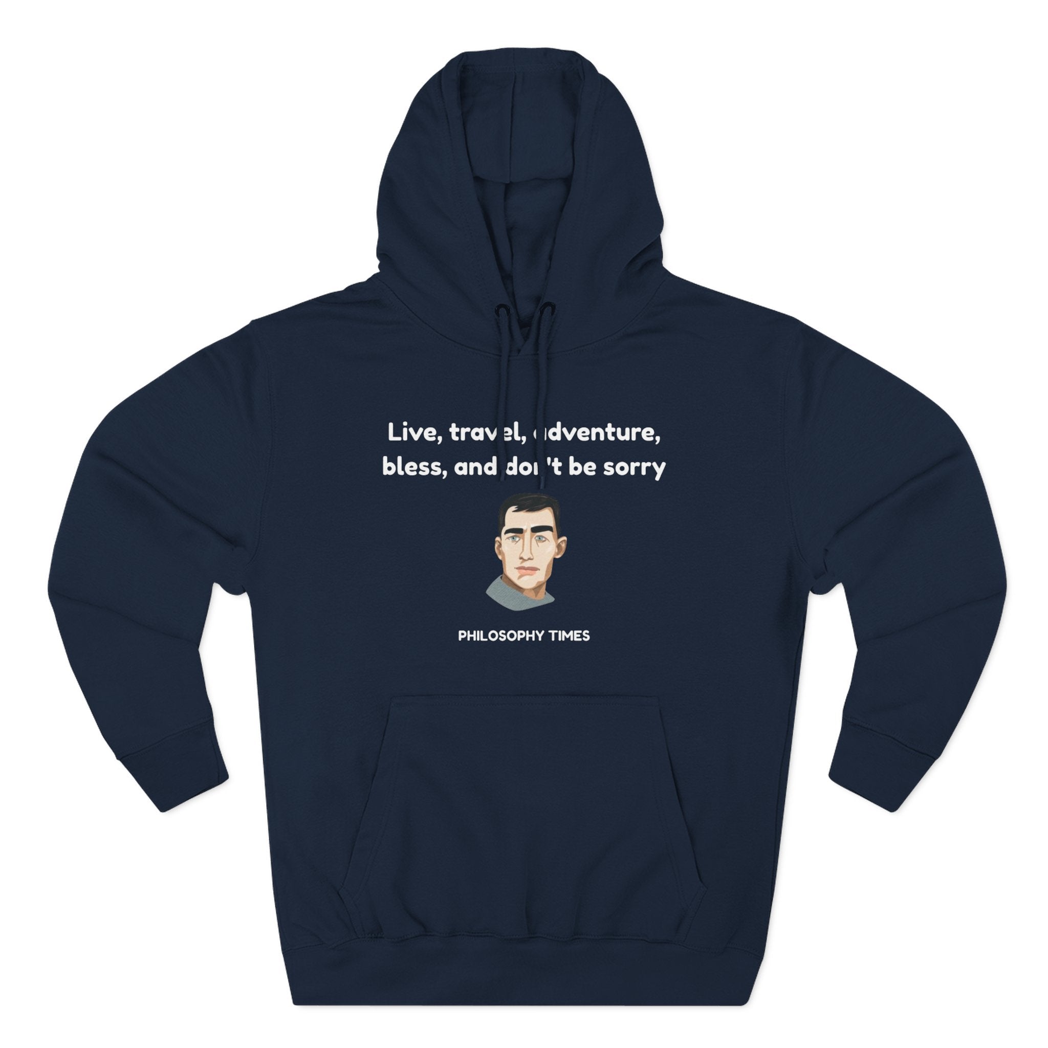 Jack Kerouac Fleece Hoodie Printify