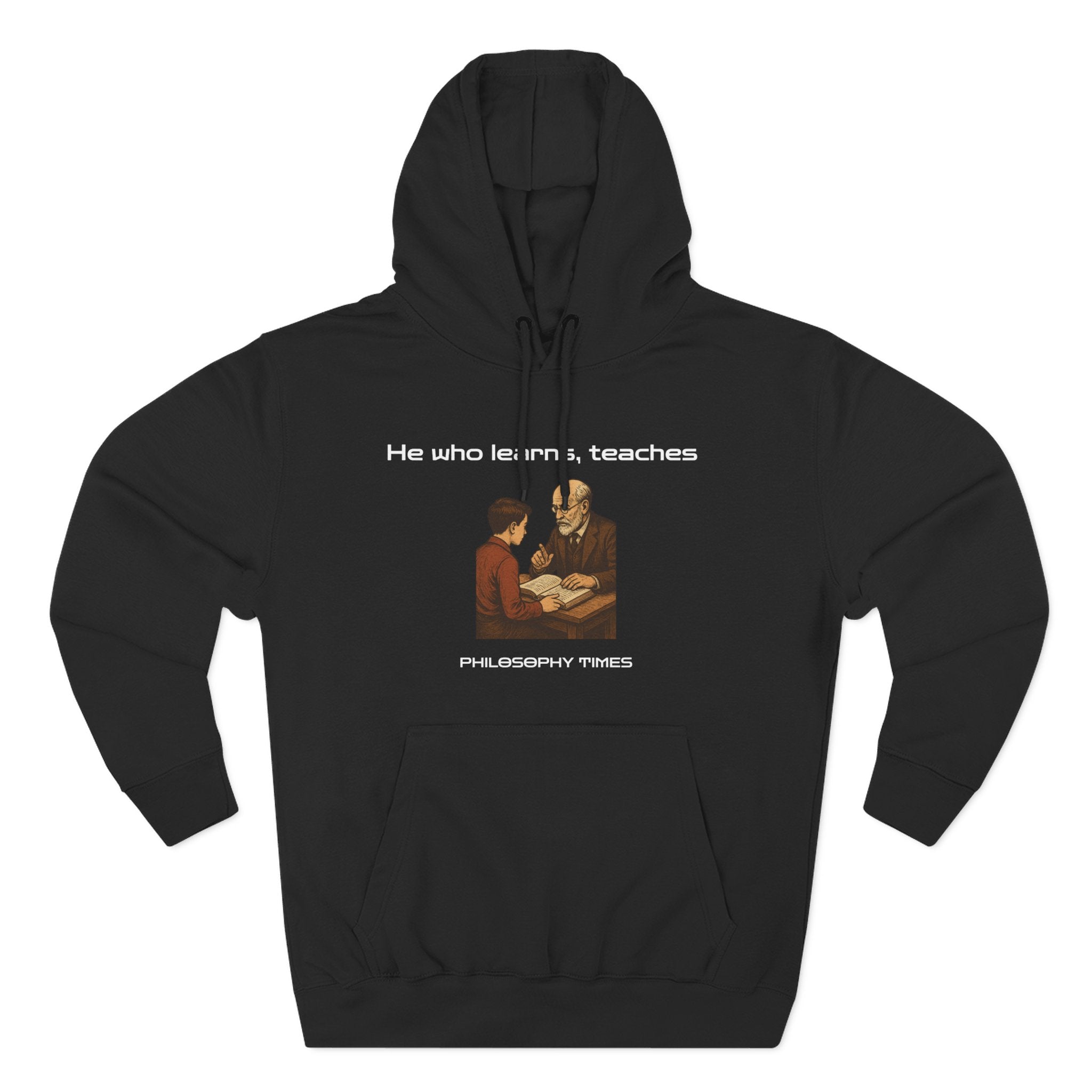 "He Who Learns, Teaches" Quote Apparel - African Proverb Hoodie