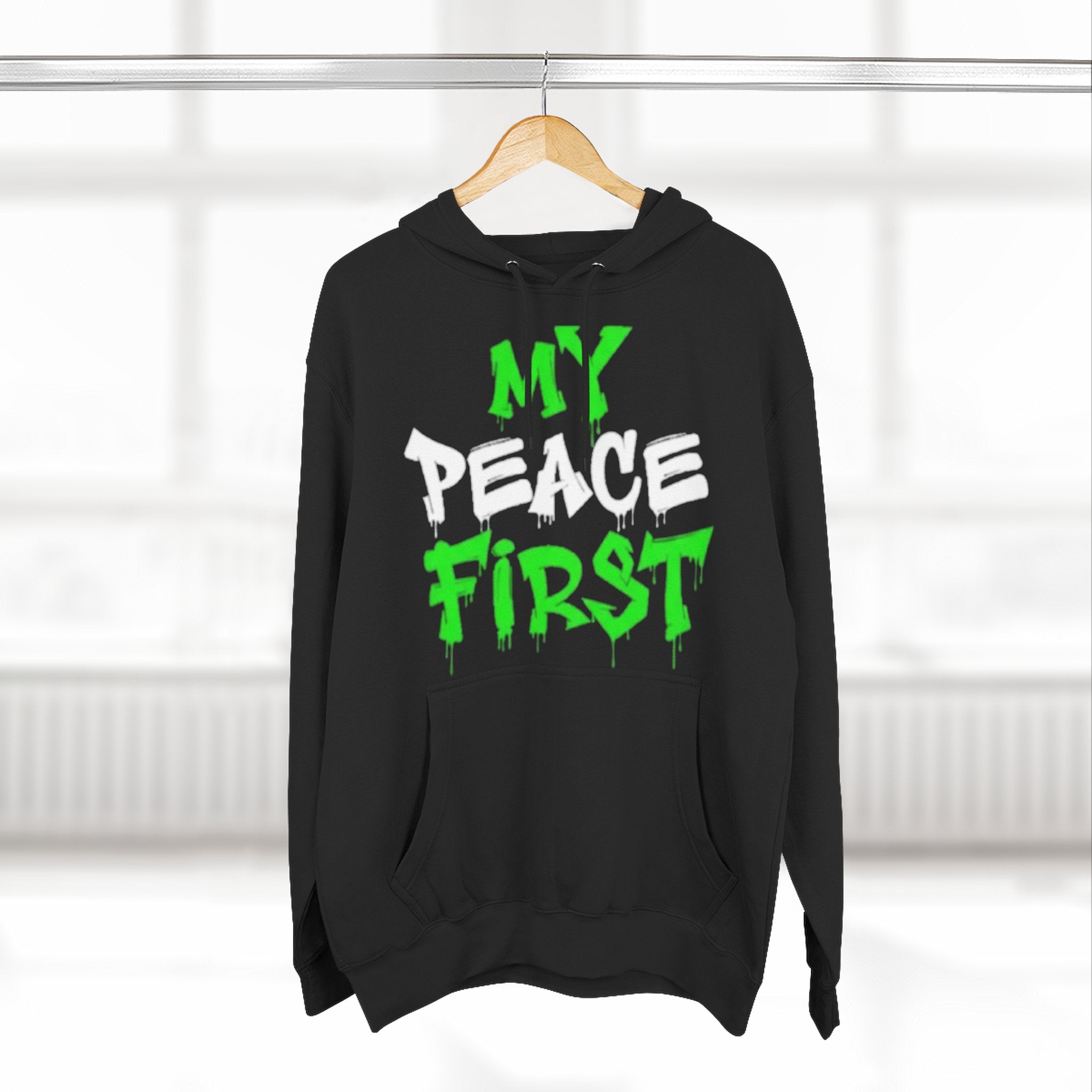 Stoic Hoodie My Peace First - vivbyen Bold Graffiti Streetwear Pullover