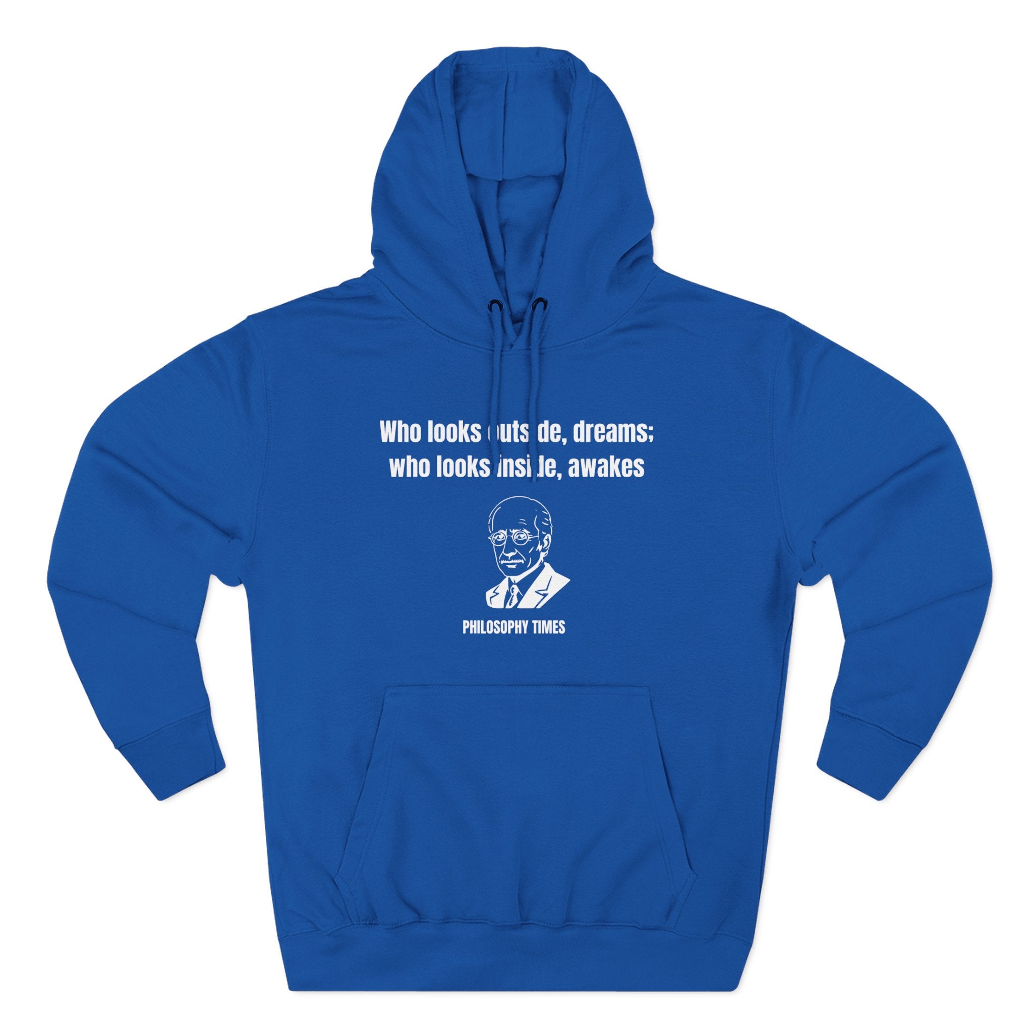 'Who Looks Outside Dreams' Carl Jung Quote Hoodie – Motivational Apparel