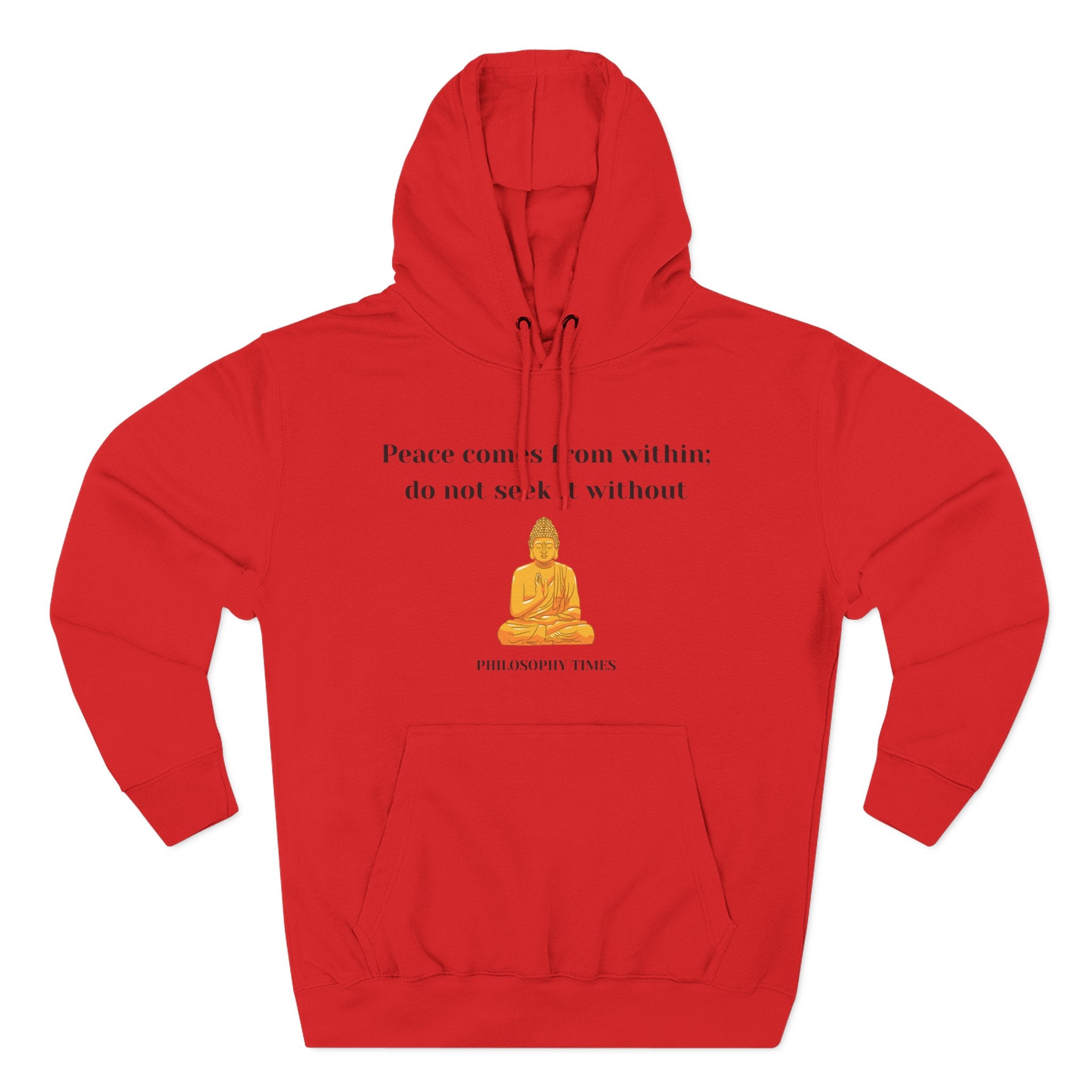 Buddha “Peace Comes From Within” Quote Hoodie – Mindful Apparel