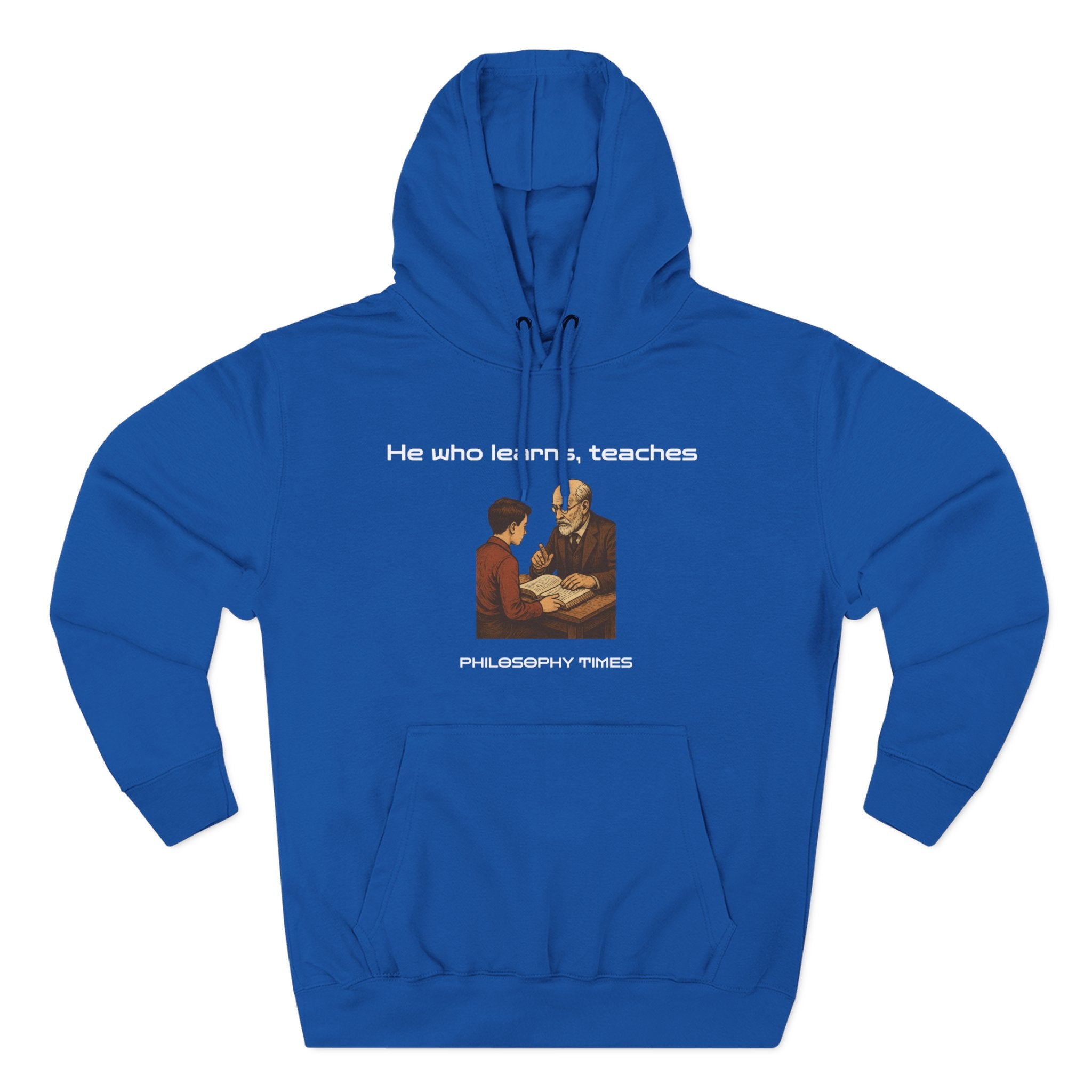 "He Who Learns, Teaches" Quote Apparel - African Proverb Hoodie