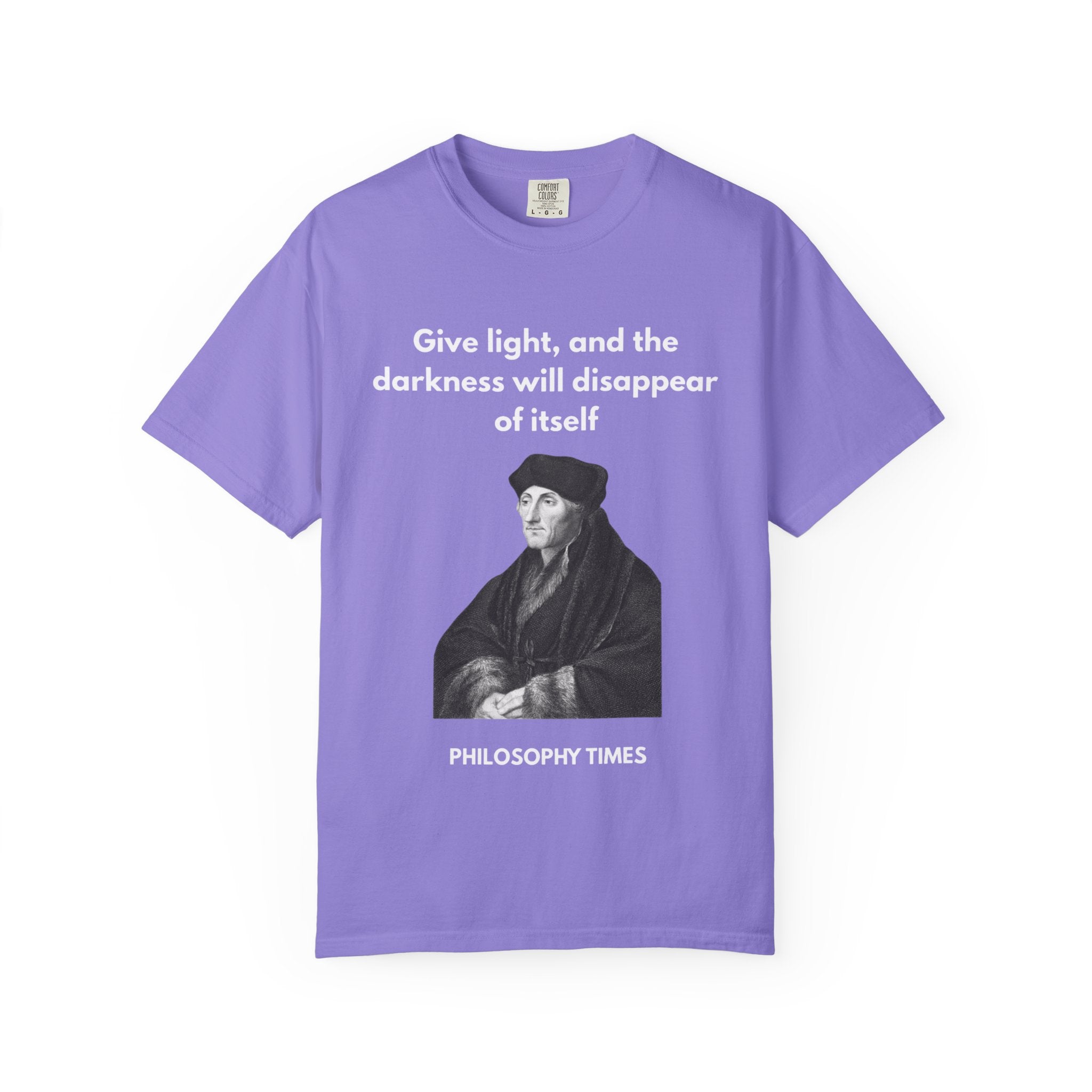 Desiderius Erasmus 'Give Light' Hoodie – Motivational Philosophy Apparel