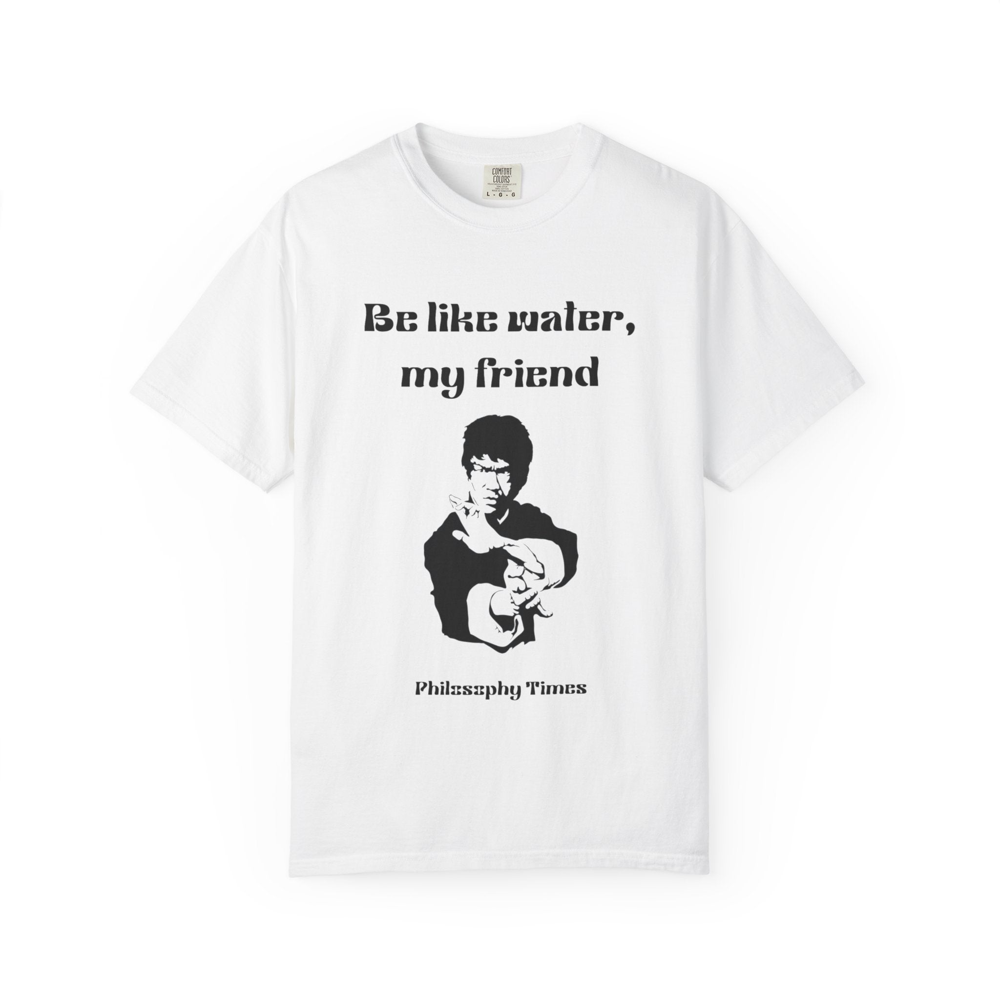 Bruce Lee T-Shirt – “Be Like Water” Inspirational Quote Graphic Tee
