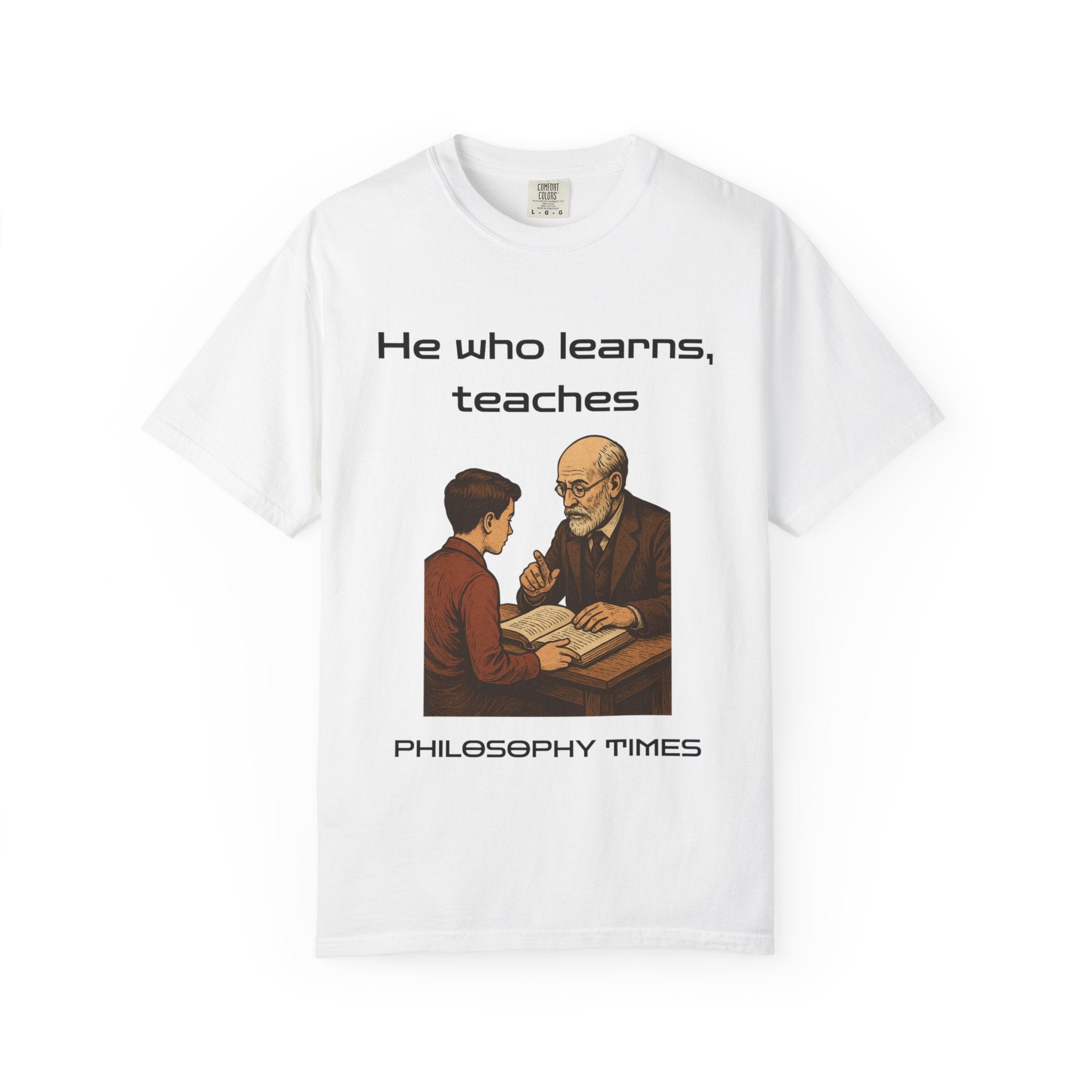 "He Who Learns, Teaches" Shirt – African Proverb Quote Tee