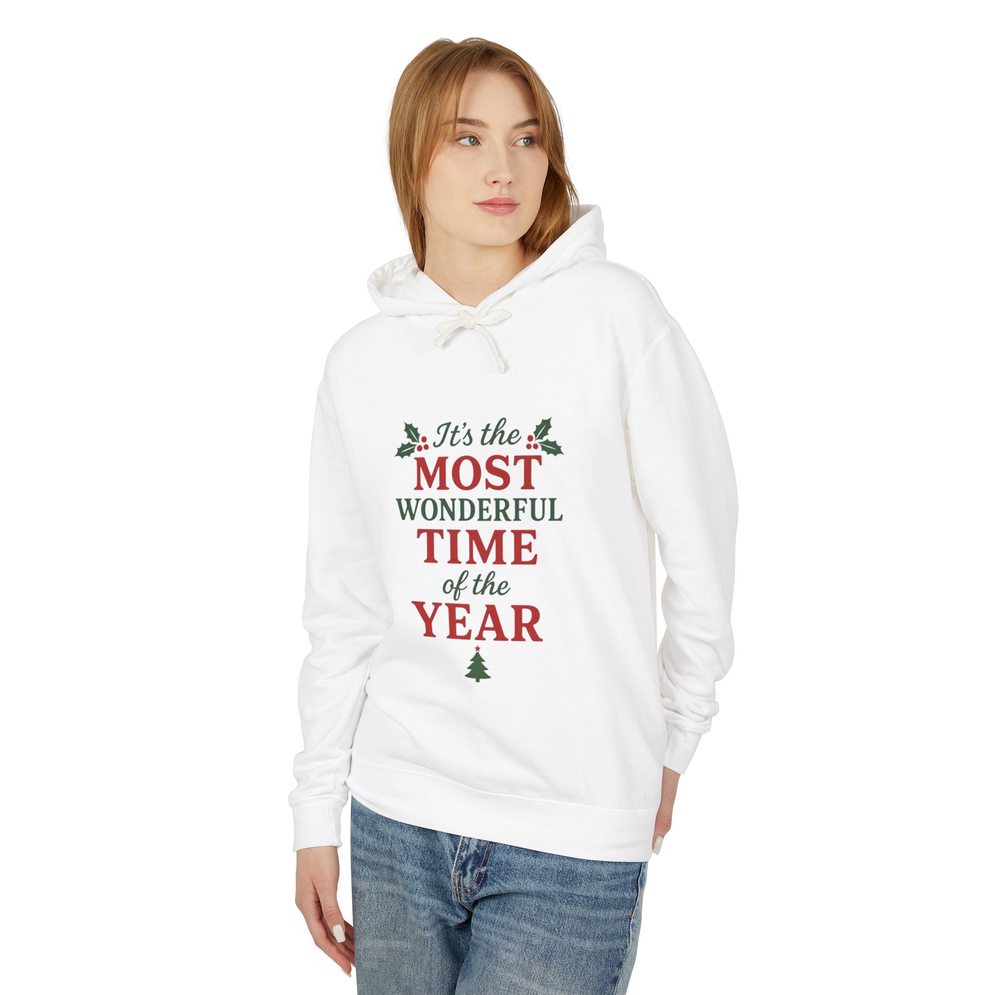Xmas Holiday Hoodie — “It’s the Most Wonderful Time of the Year” Hooded Sweatshirt