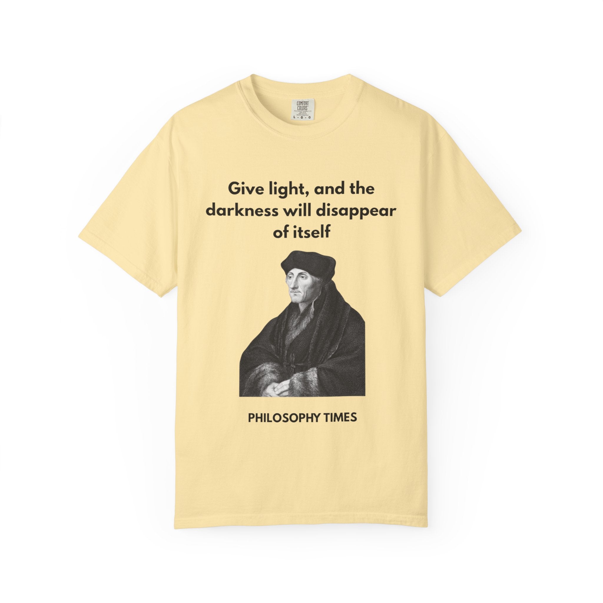 Desiderius Erasmus 'Give Light' Hoodie – Motivational Philosophy Apparel