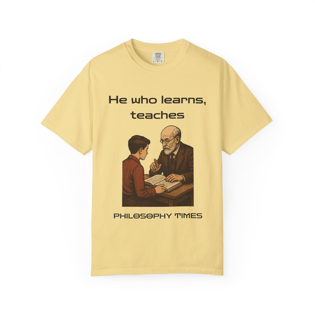 "He Who Learns, Teaches" Shirt – African Proverb Quote Tee
