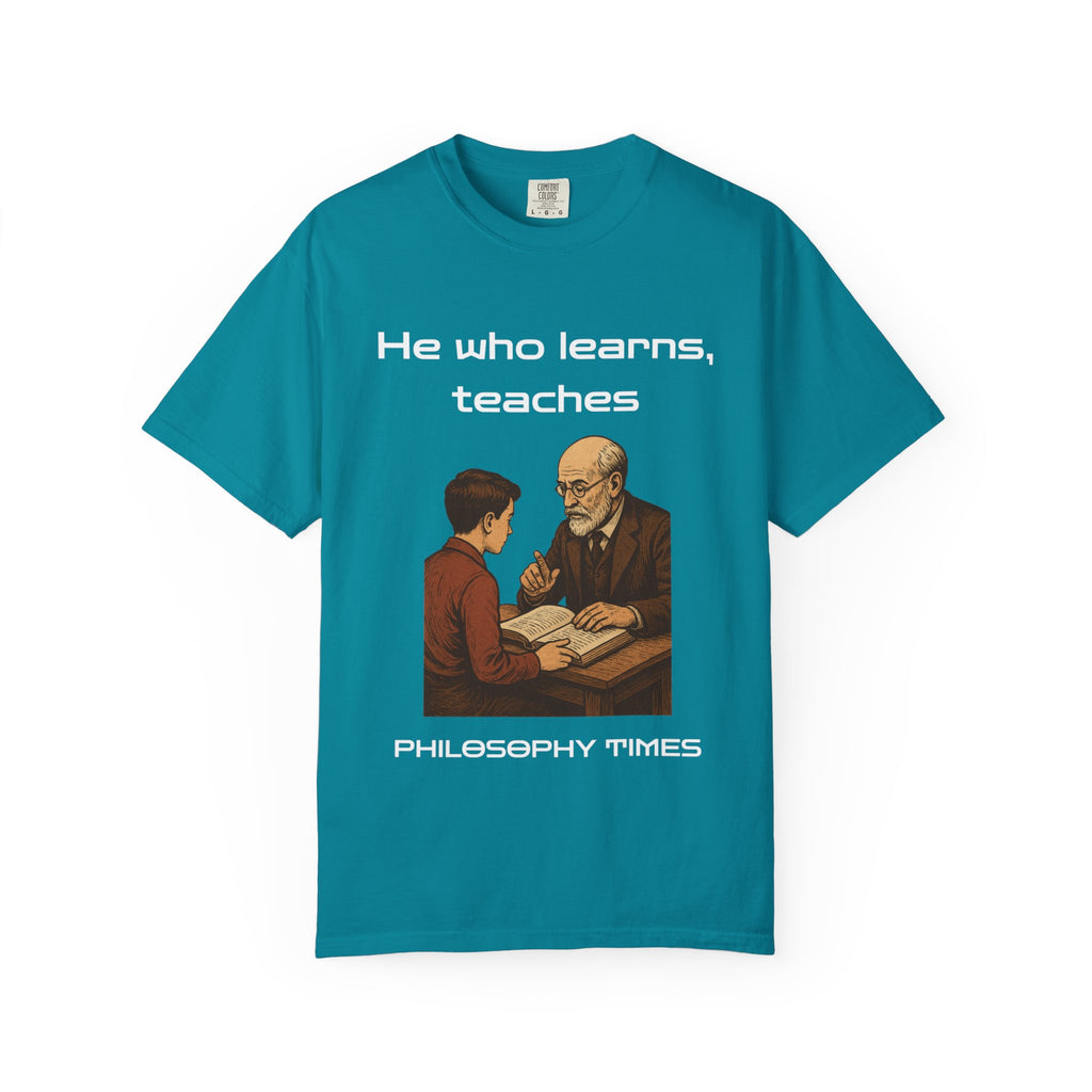 "He Who Learns, Teaches" Shirt – African Proverb Quote Tee
