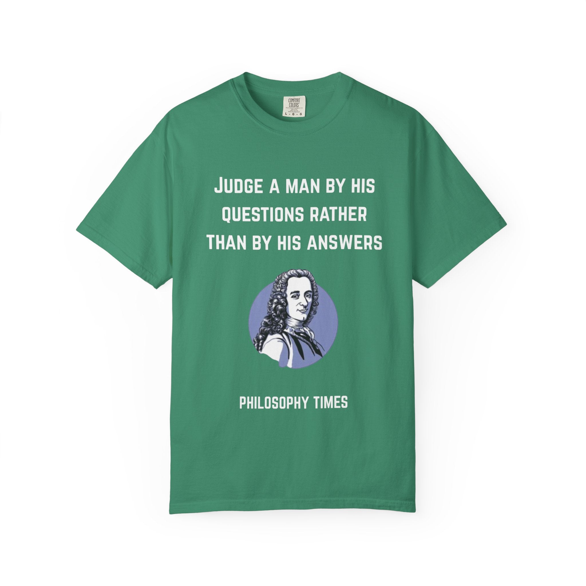 Voltaire “Judge a Man” Quote T-Shirt – Inspirational Philosophy Tee