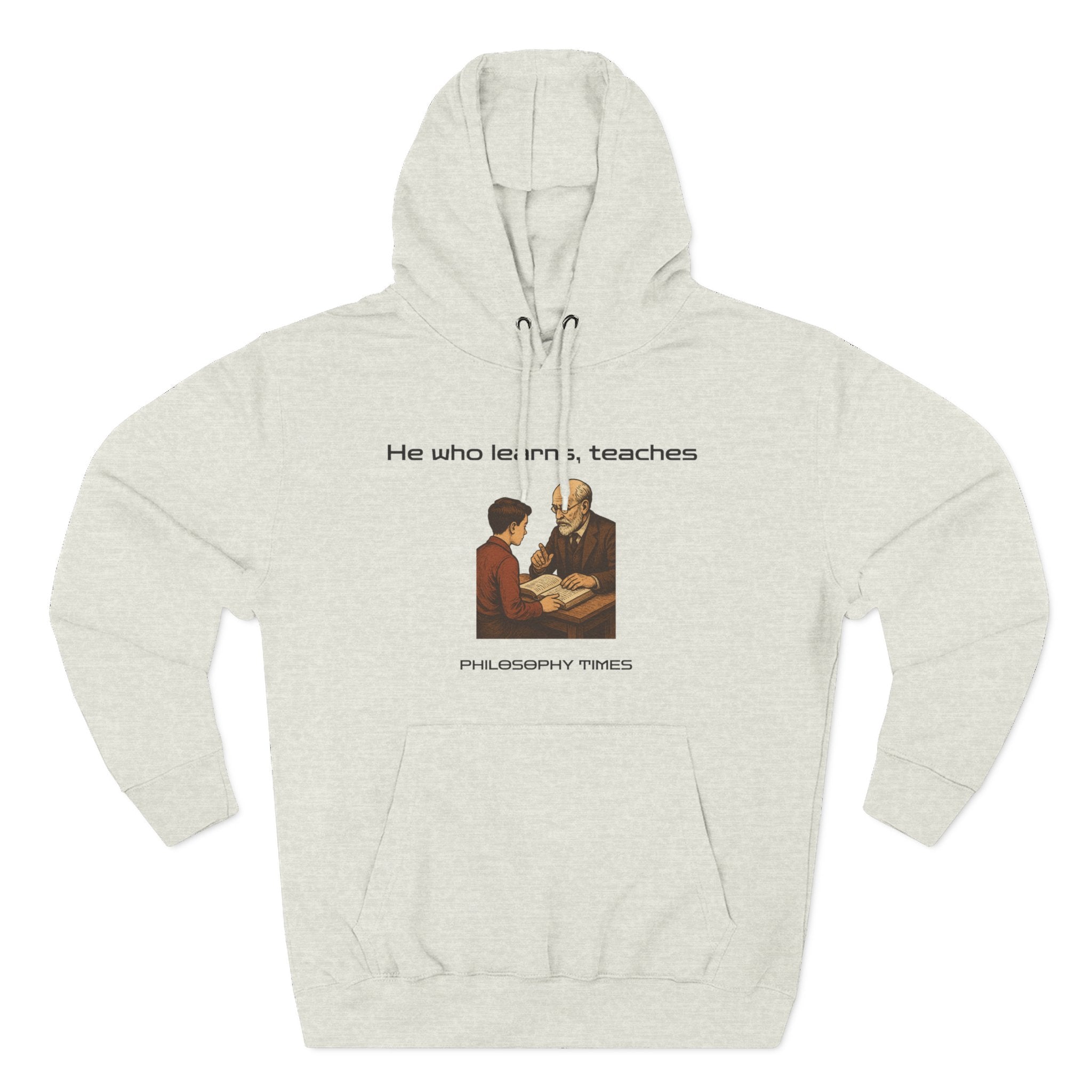 "He Who Learns, Teaches" Quote Apparel - African Proverb Hoodie