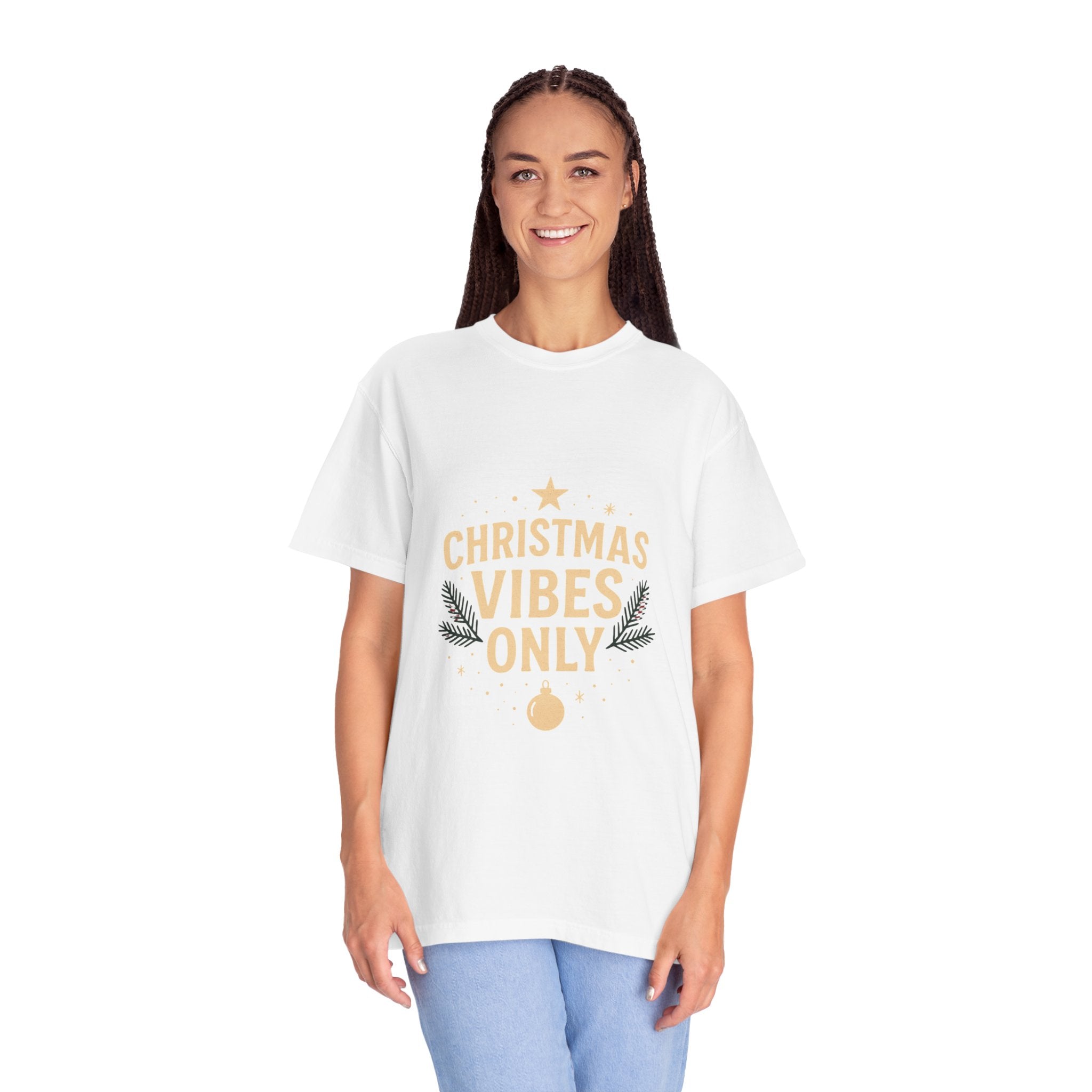 Christmas T Shirt – "Christmas Vibes Only" Retro Holiday Tee