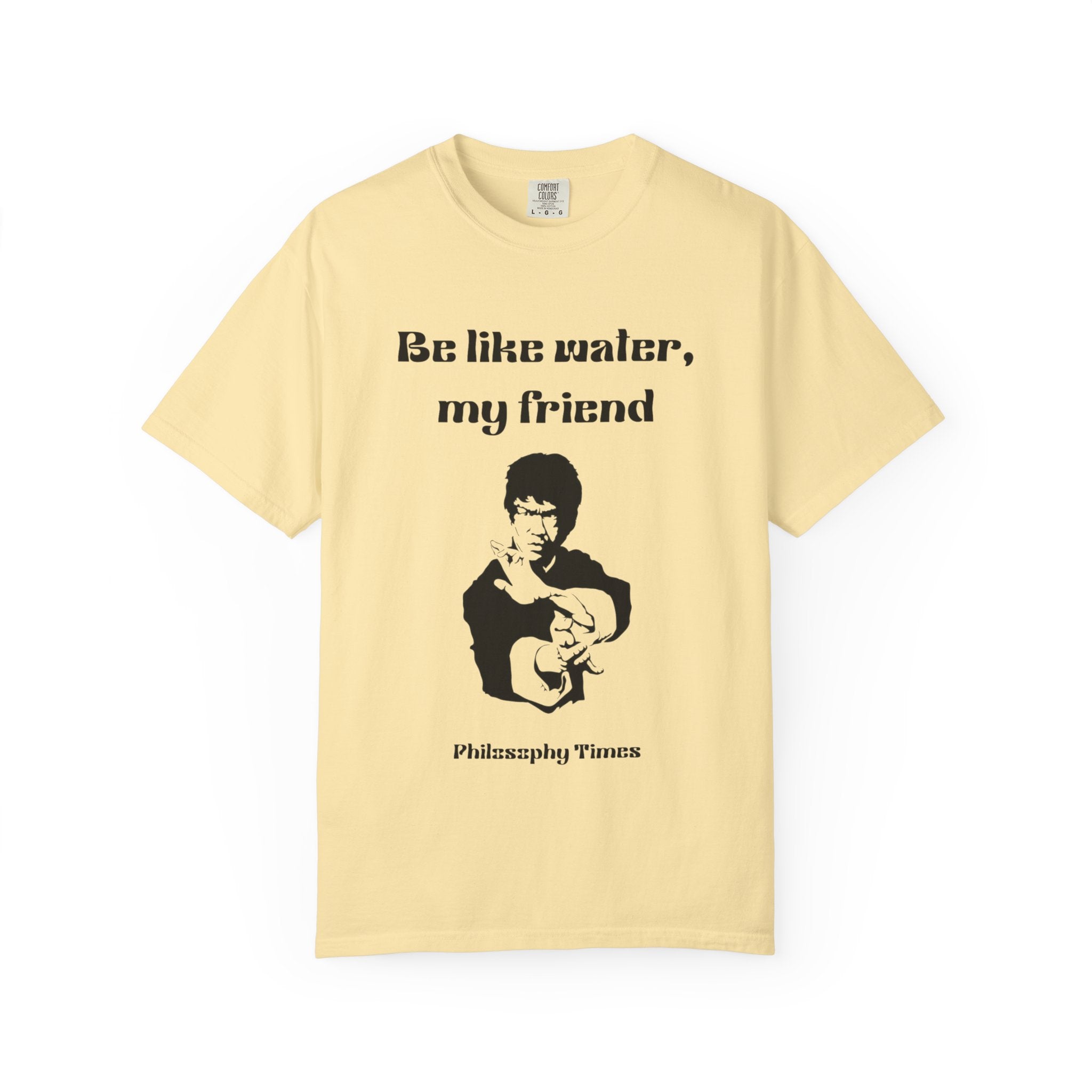Bruce Lee T-Shirt – “Be Like Water” Inspirational Quote Graphic Tee