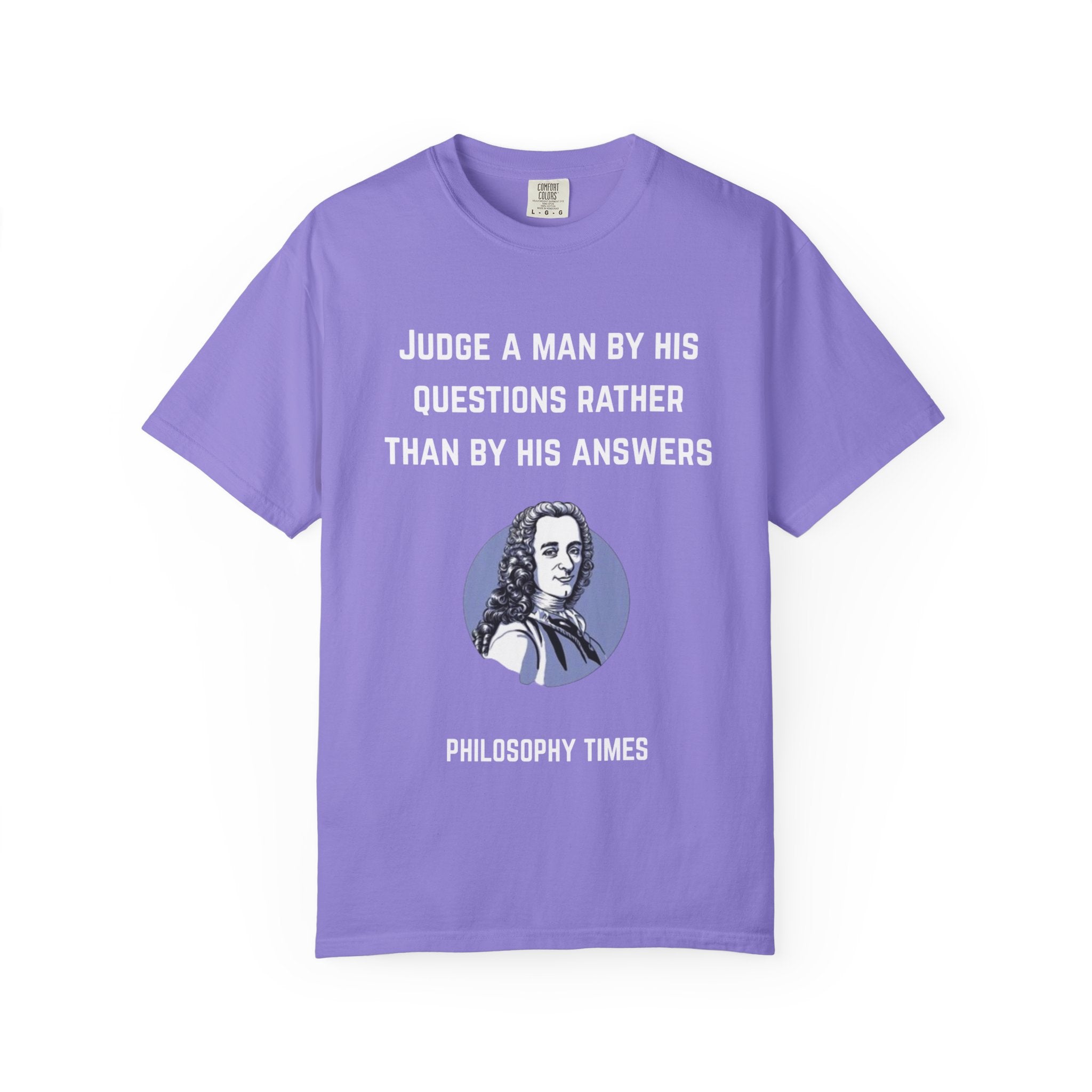Voltaire “Judge a Man” Quote T-Shirt – Inspirational Philosophy Tee