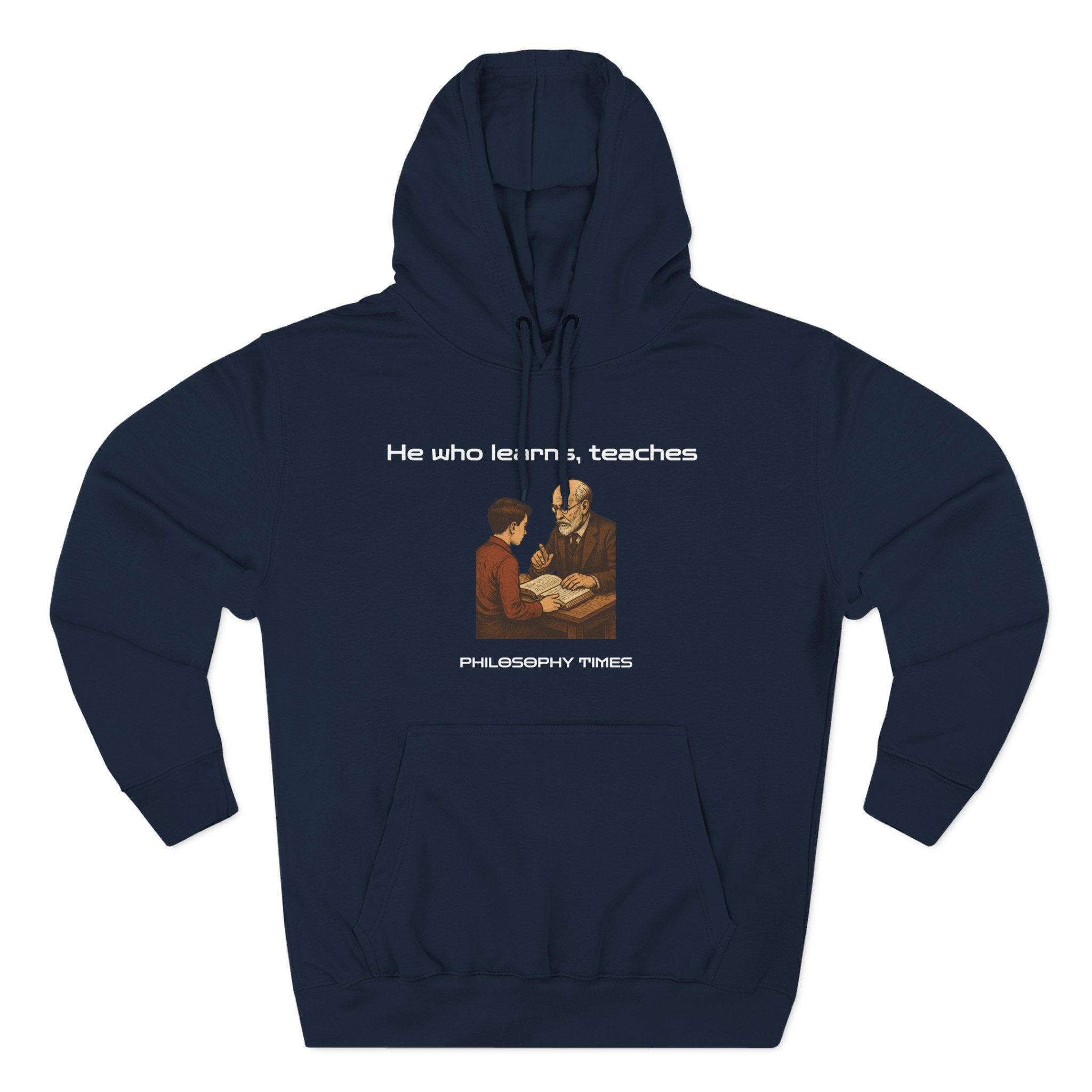 "He Who Learns, Teaches" Quote Apparel - African Proverb Hoodie