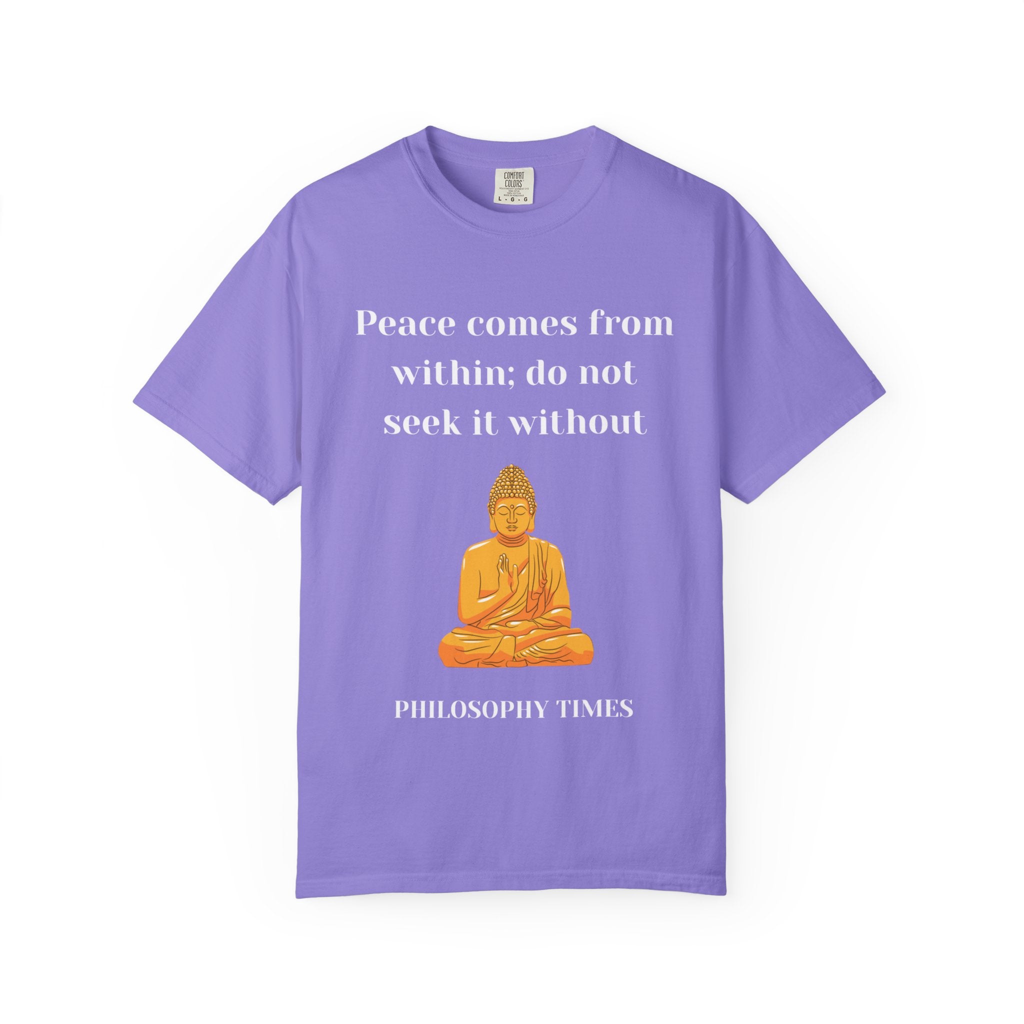 'Peace Comes From Within' Tee – Buddha Wisdom Quote Shirt