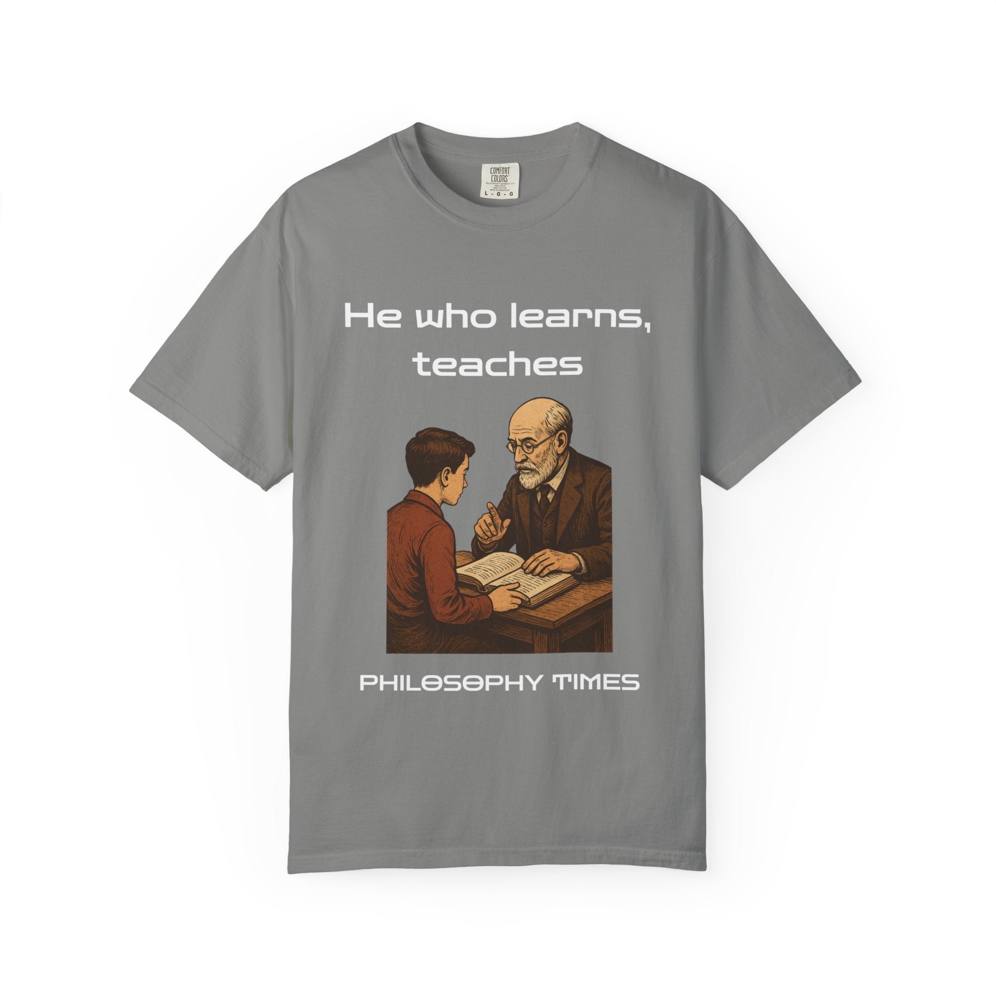 "He Who Learns, Teaches" Shirt – African Proverb Quote Tee