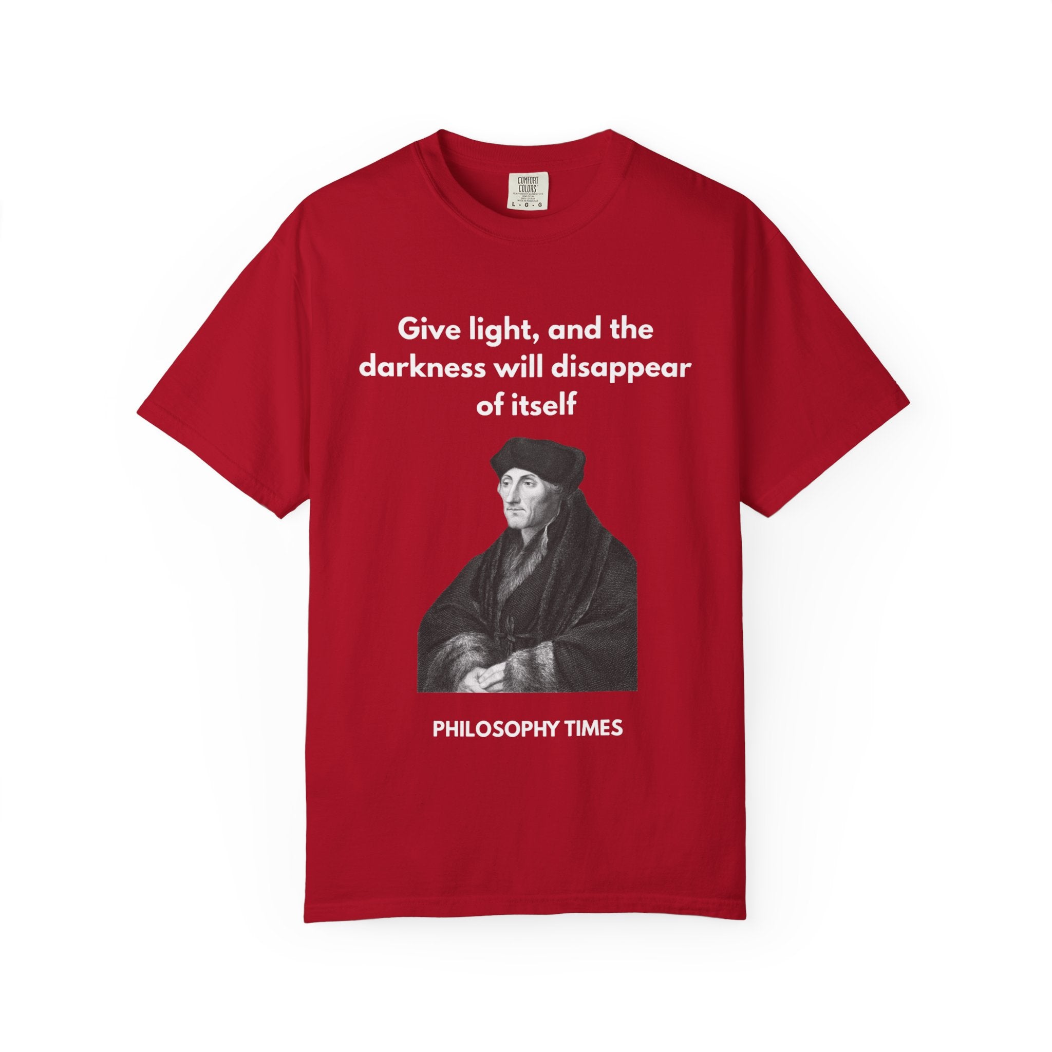 Desiderius Erasmus 'Give Light' Hoodie – Motivational Philosophy Apparel