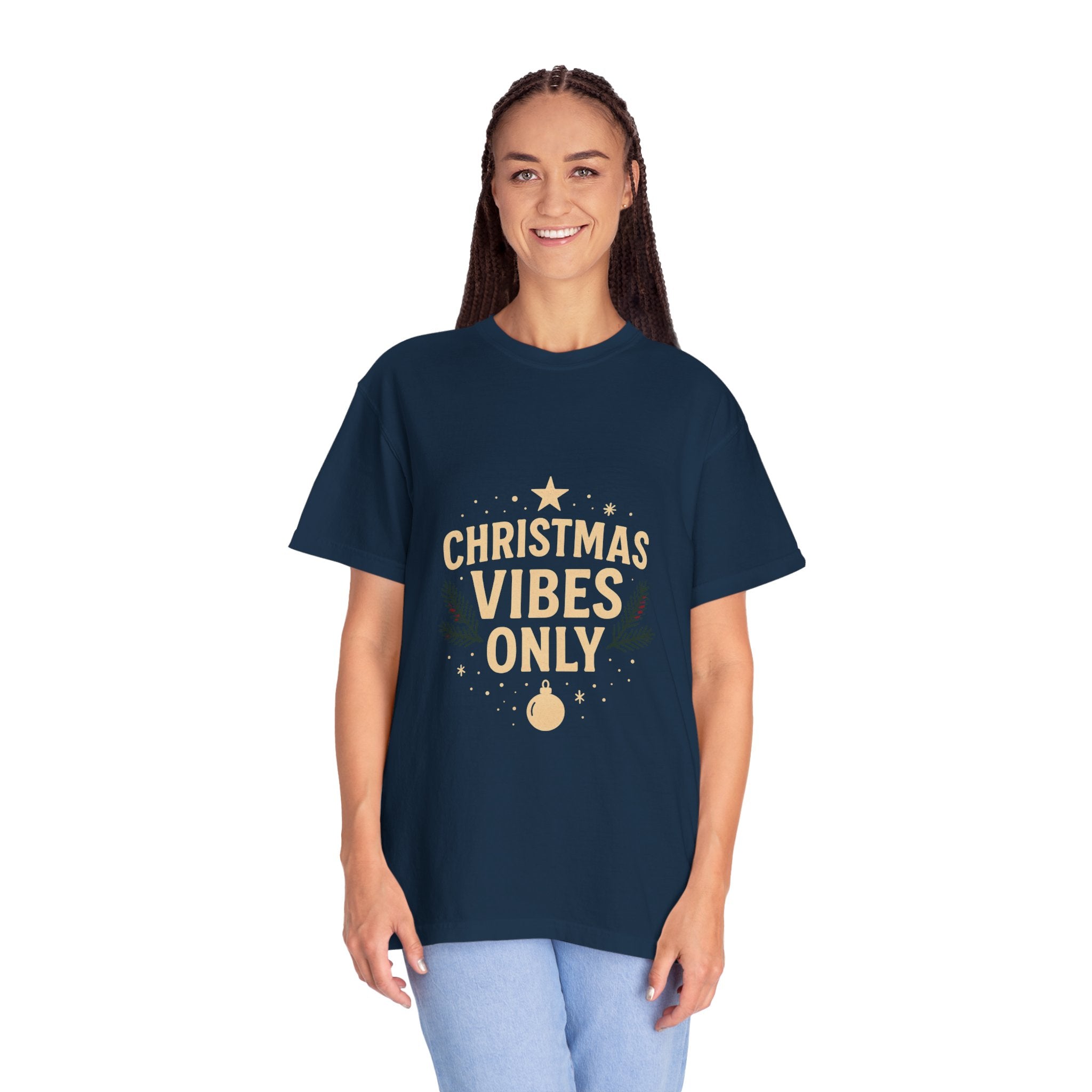 Christmas T Shirt – "Christmas Vibes Only" Retro Holiday Tee