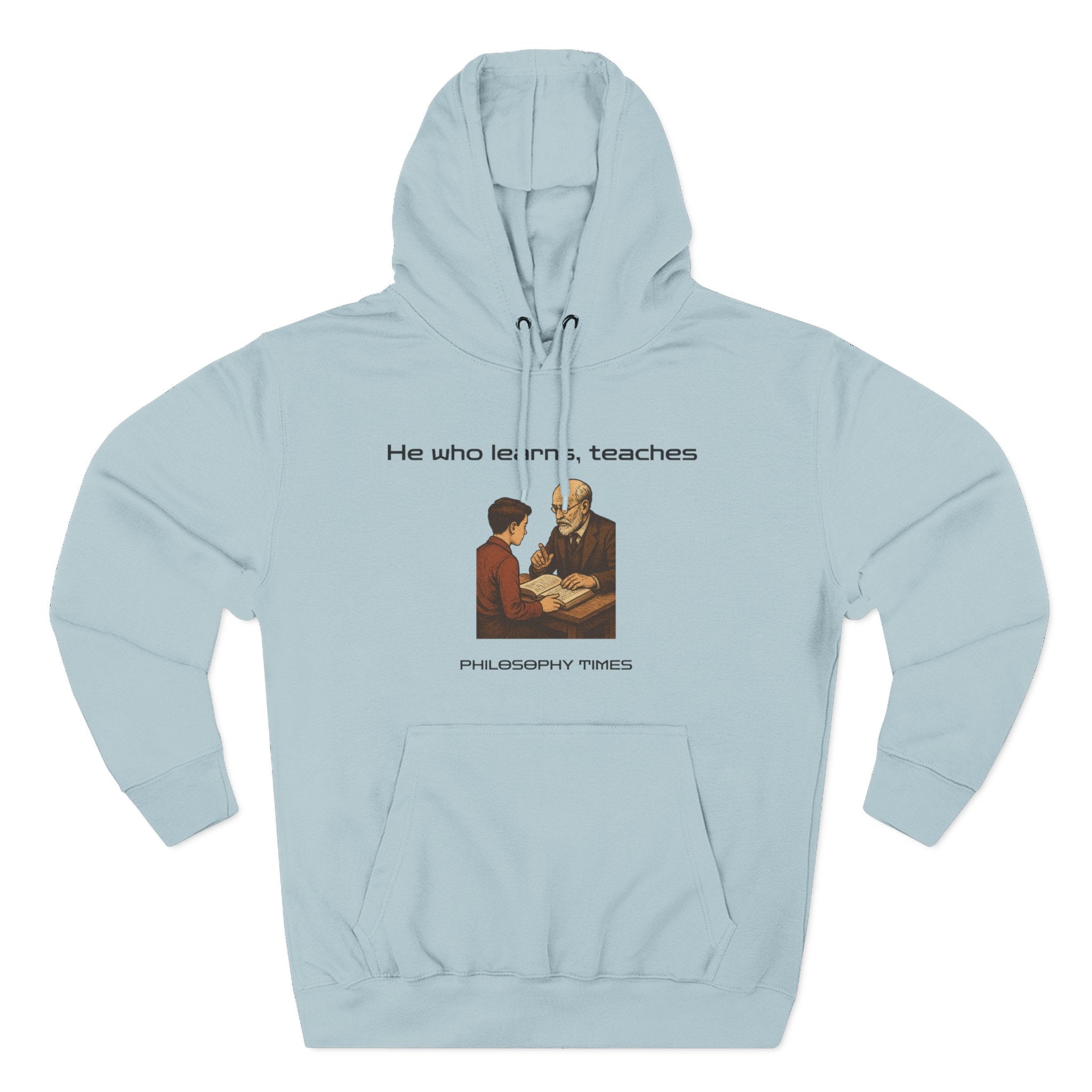 "He Who Learns, Teaches" Quote Apparel - African Proverb Hoodie