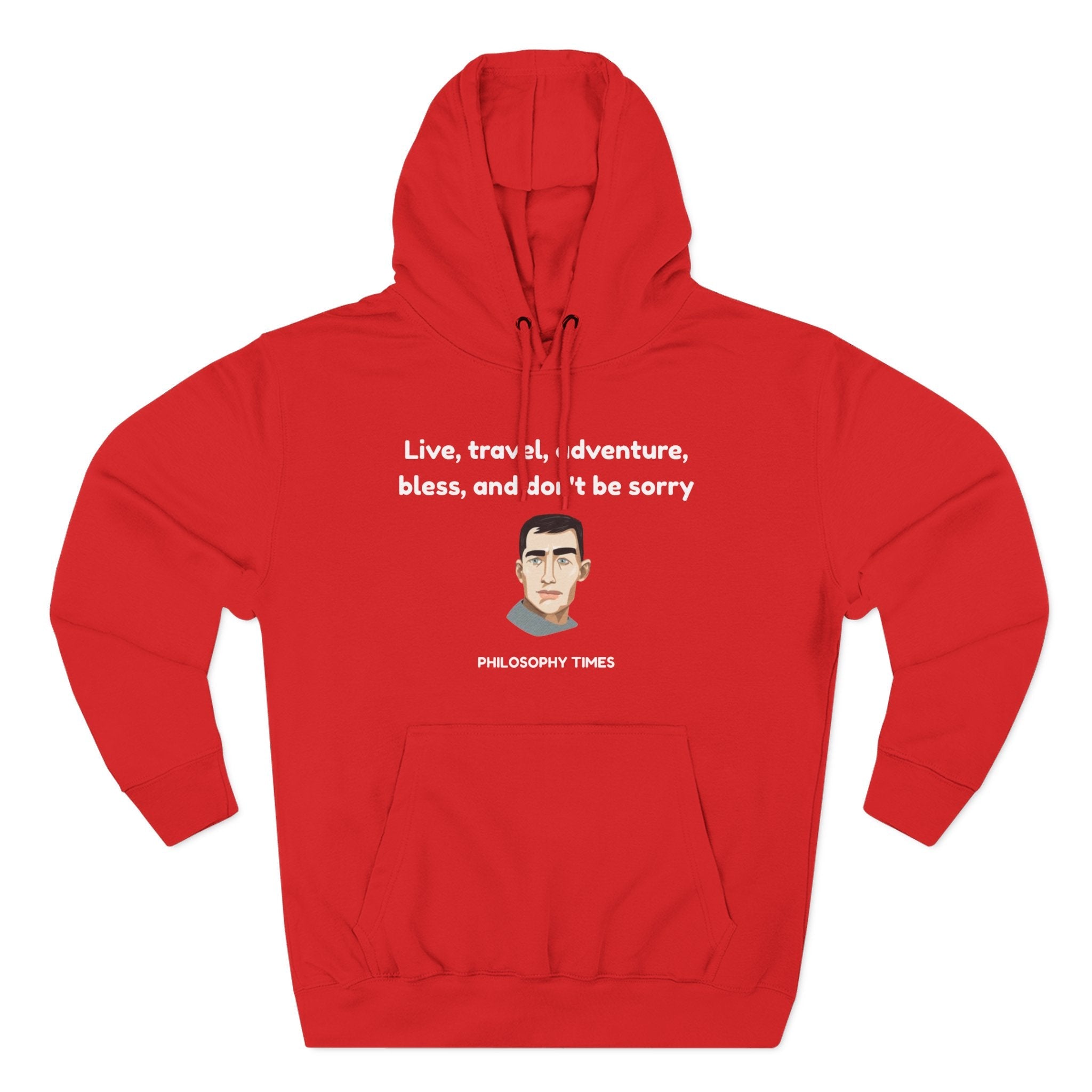 Jack Kerouac Fleece Hoodie Printify