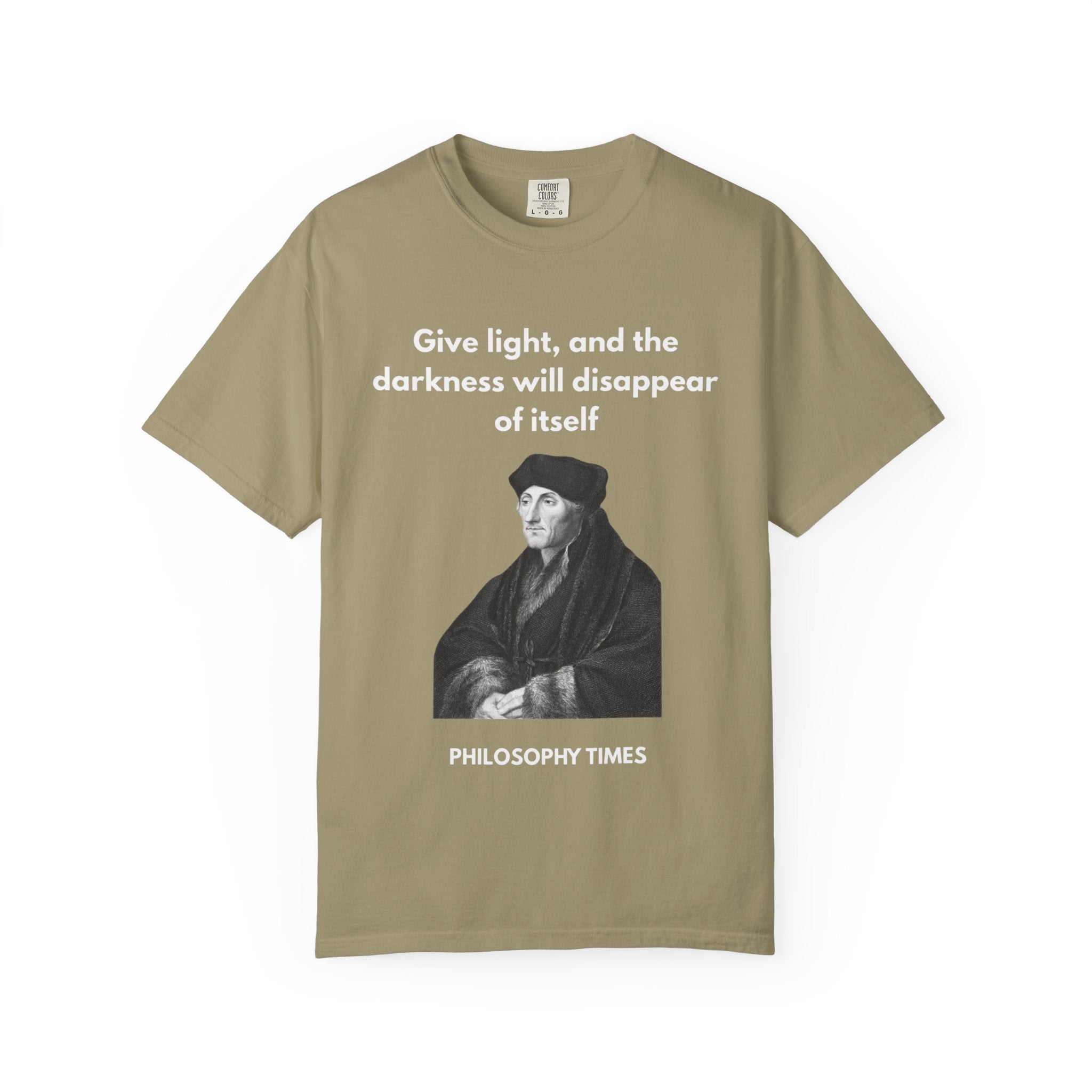Desiderius Erasmus 'Give Light' Hoodie – Motivational Philosophy Apparel
