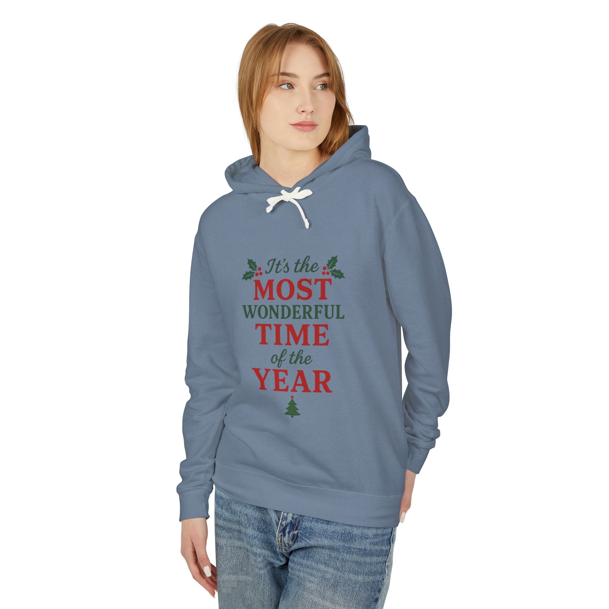 Xmas Holiday Hoodie — “It’s the Most Wonderful Time of the Year” Hooded Sweatshirt