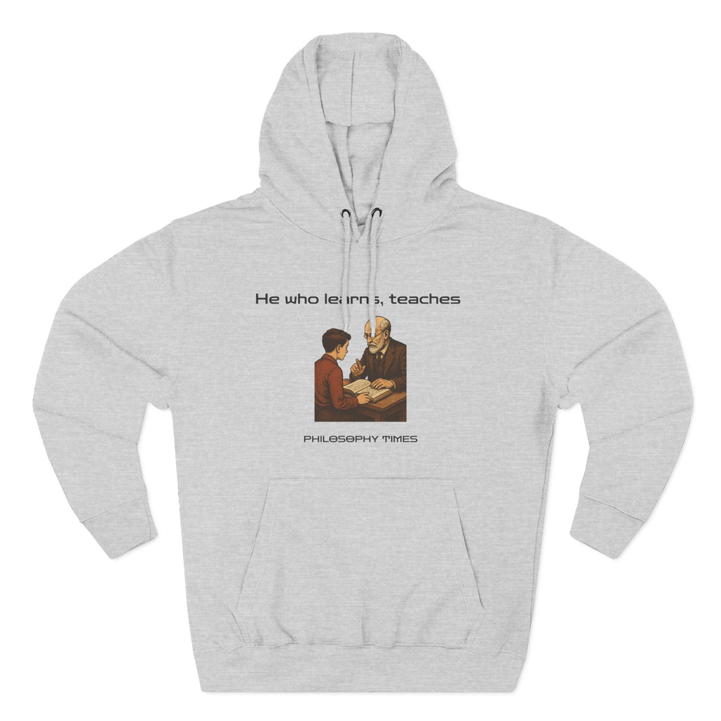 "He Who Learns, Teaches" Quote Apparel - African Proverb Hoodie