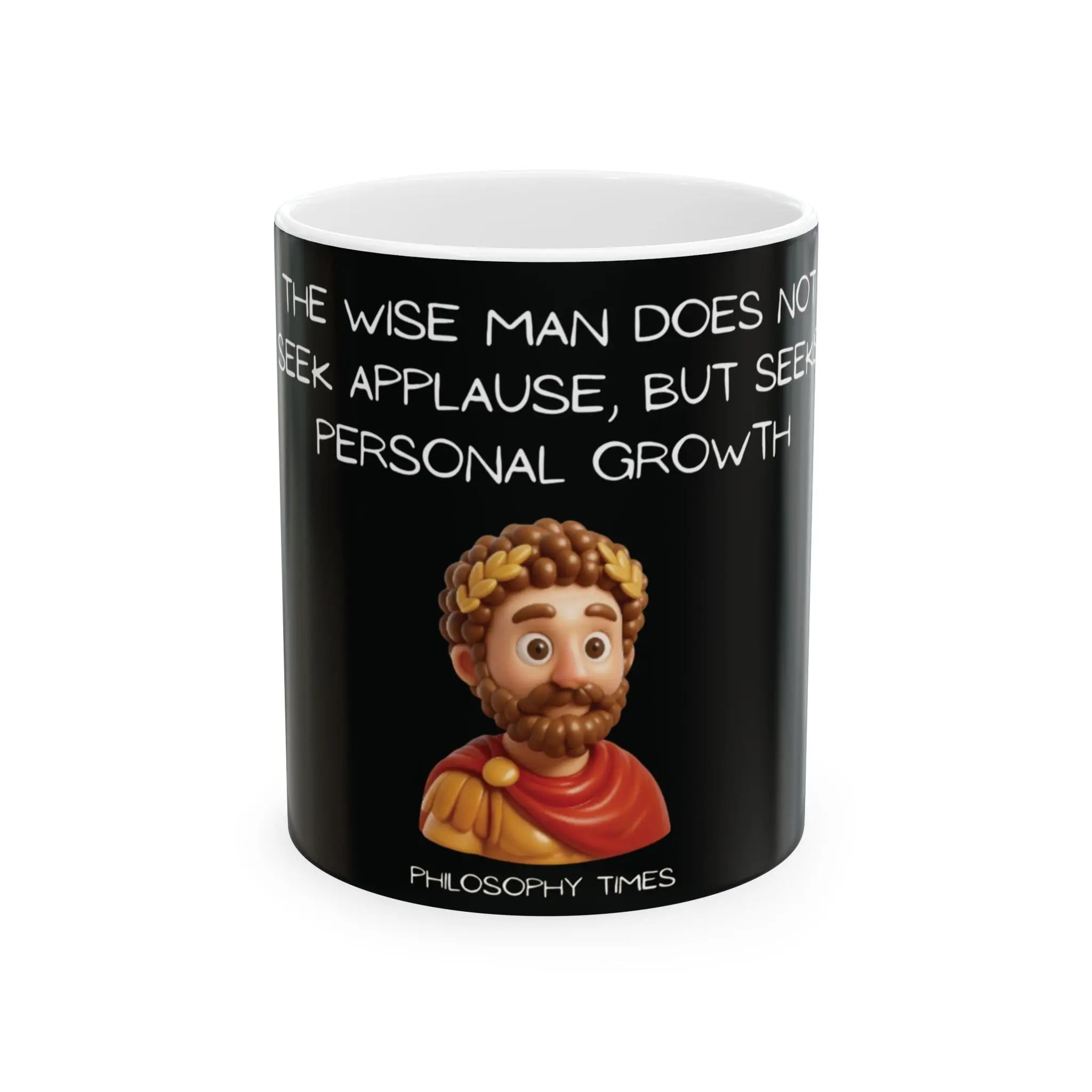 Black Marcus Aurelius Mug Printify