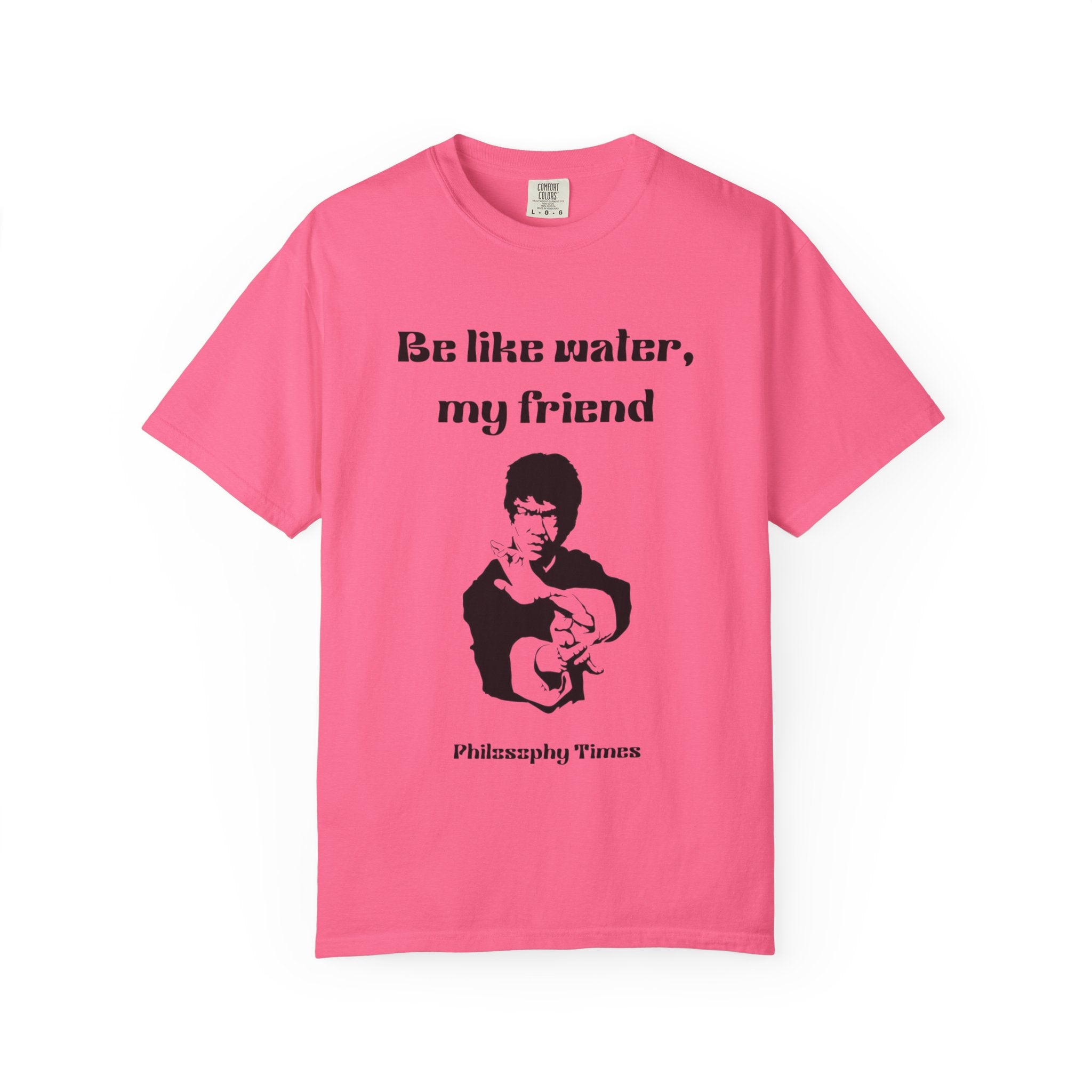 Bruce Lee T-Shirt – “Be Like Water” Inspirational Quote Graphic Tee