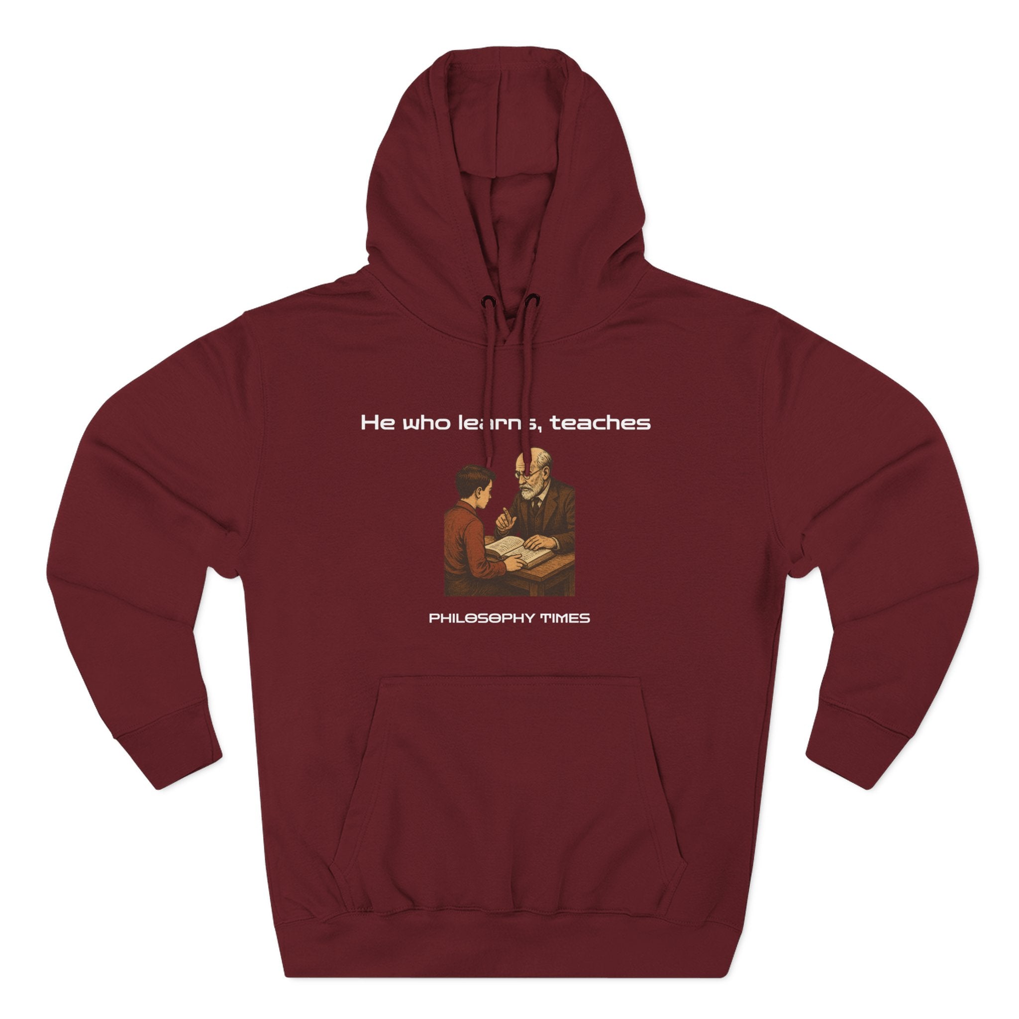 "He Who Learns, Teaches" Quote Apparel - African Proverb Hoodie