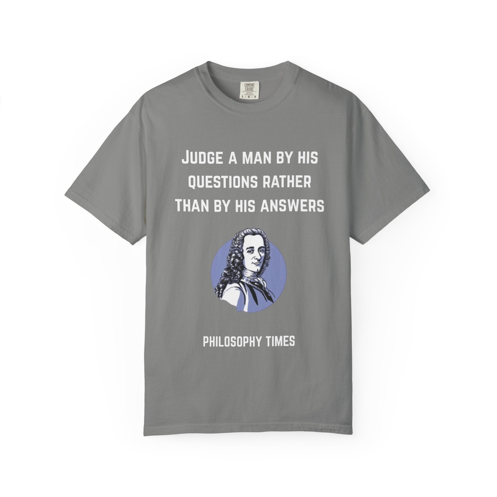 Voltaire “Judge a Man” Quote T-Shirt – Inspirational Philosophy Tee