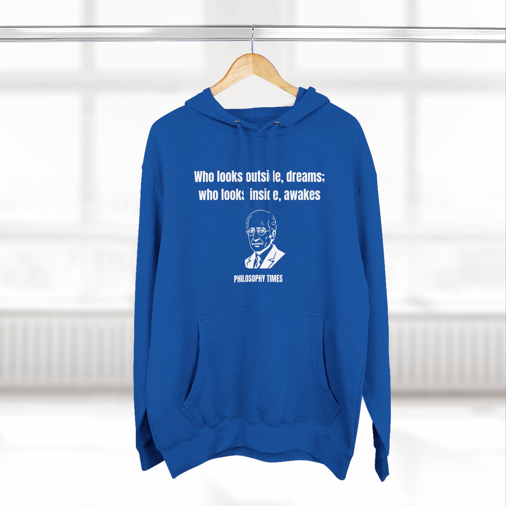 'Who Looks Outside Dreams' Carl Jung Quote Hoodie – Motivational Apparel