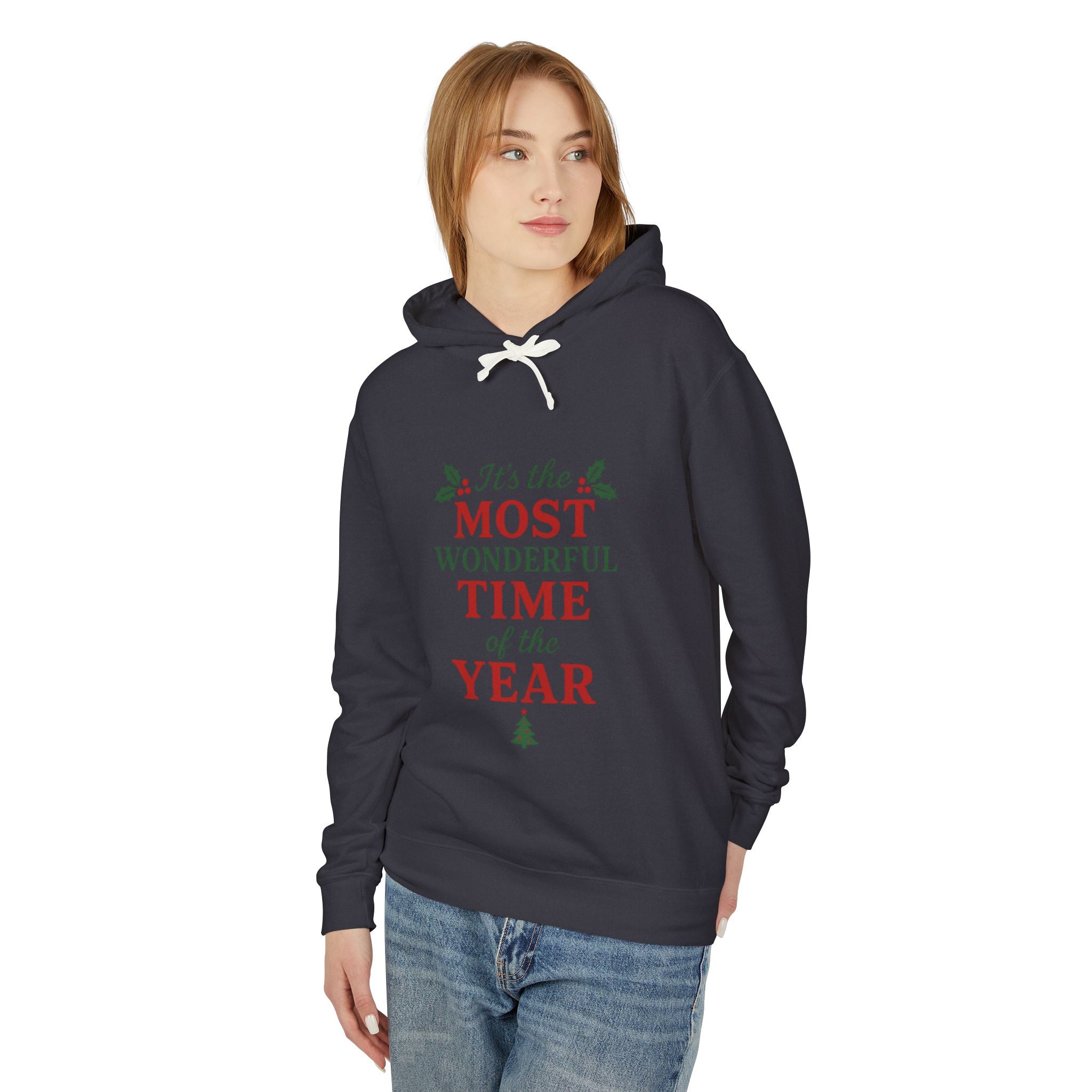 Xmas Holiday Hoodie — “It’s the Most Wonderful Time of the Year” Hooded Sweatshirt