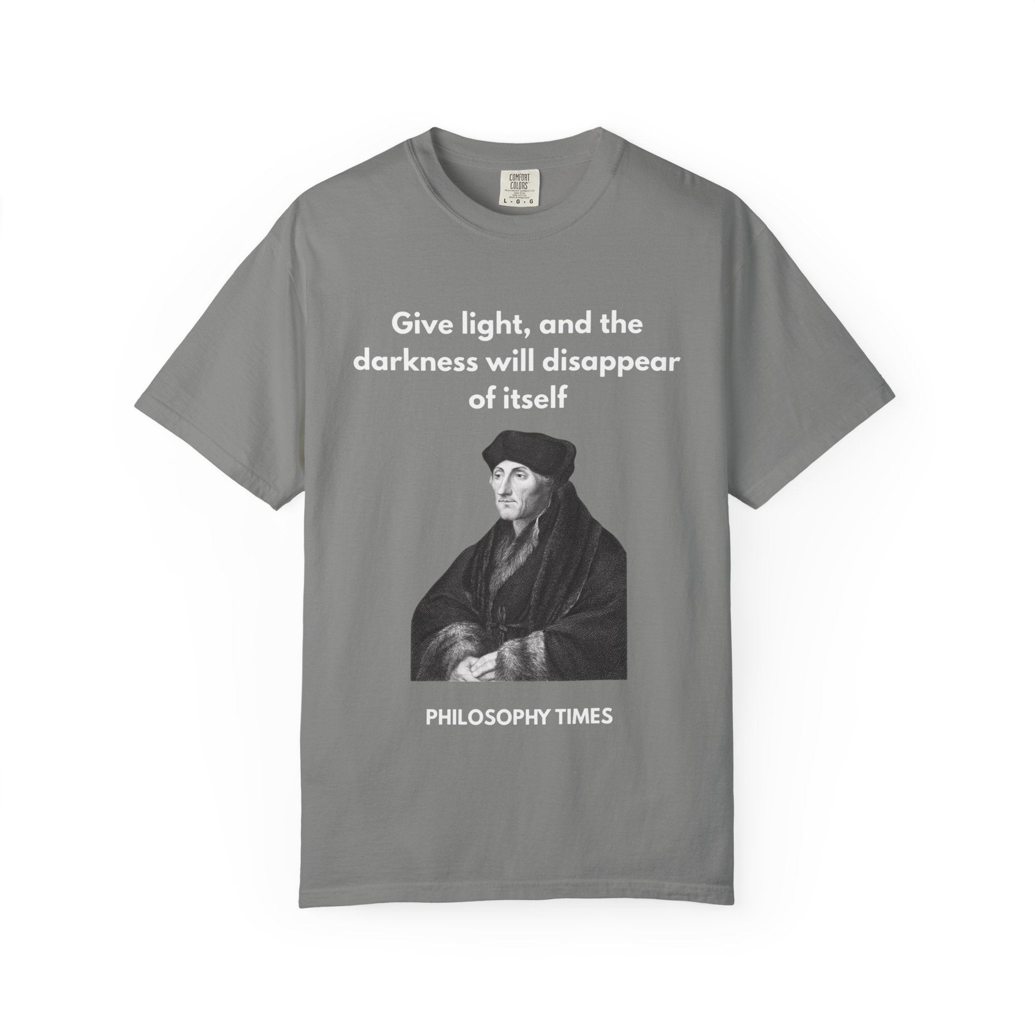Desiderius Erasmus 'Give Light' Hoodie – Motivational Philosophy Apparel