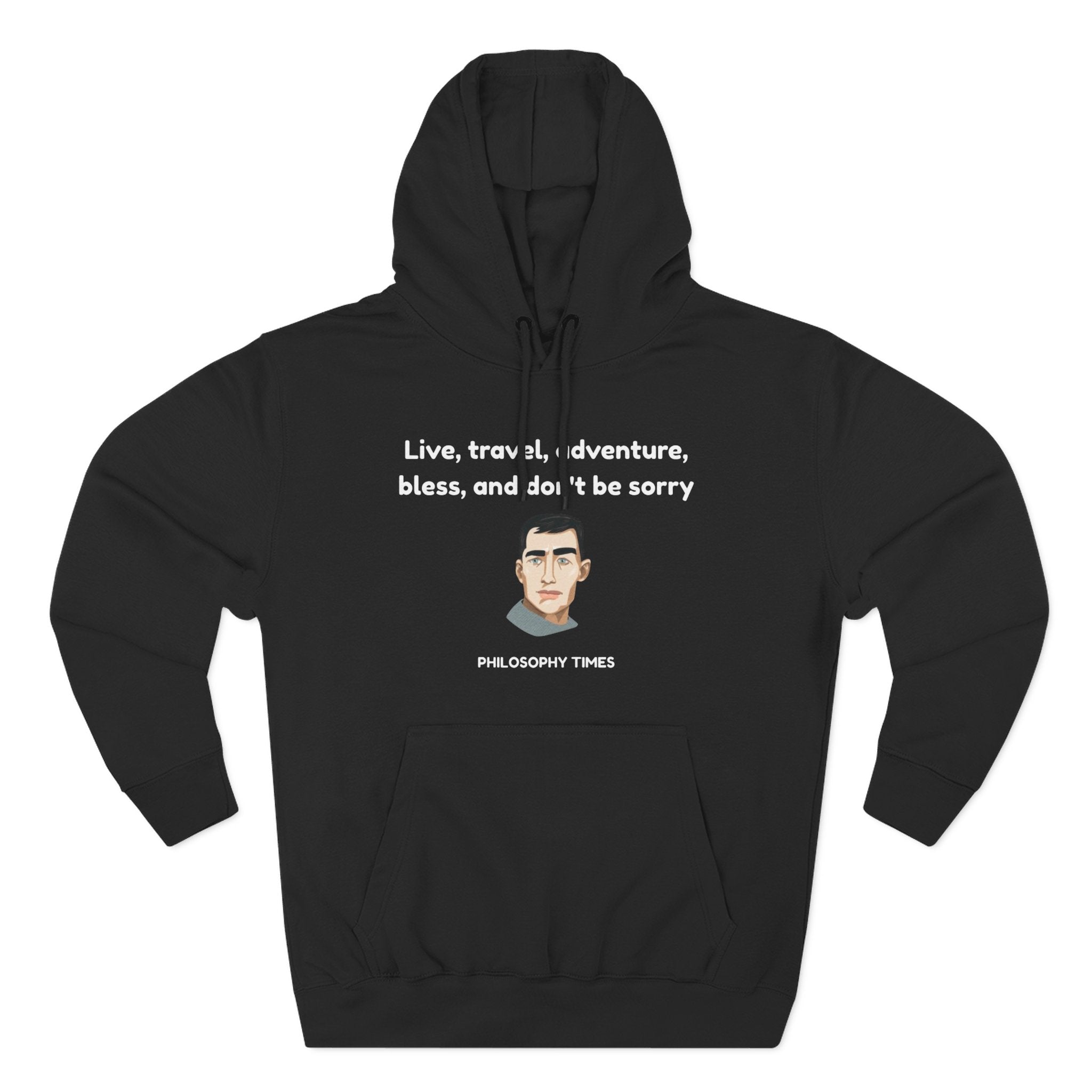 Jack Kerouac Fleece Hoodie Printify