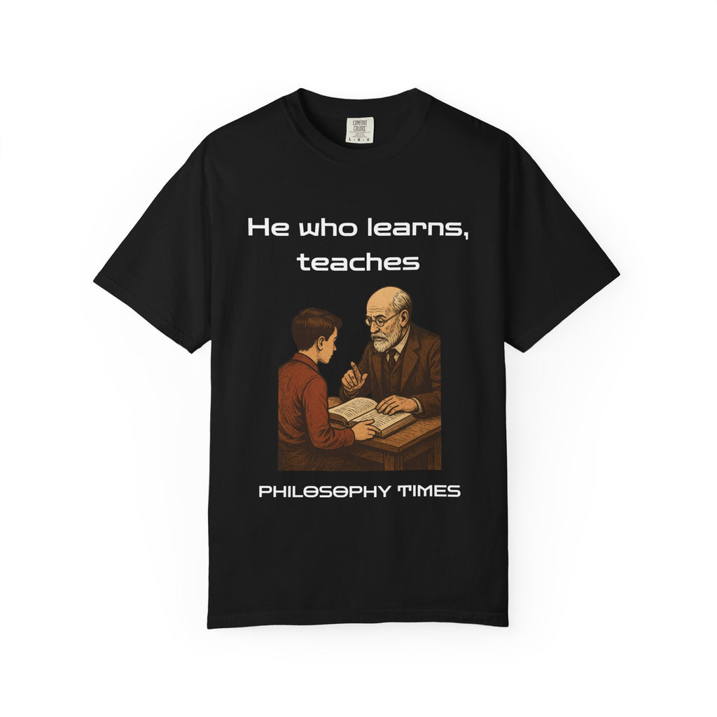 "He Who Learns, Teaches" Shirt – African Proverb Quote Tee